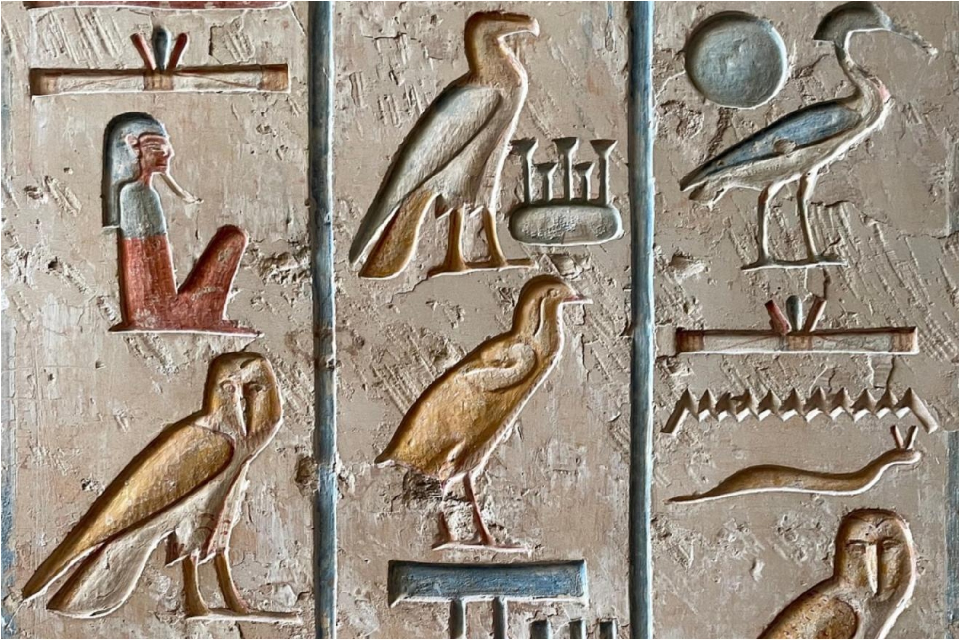 A new way to read hieroglyphics: hidden message from Ramses II