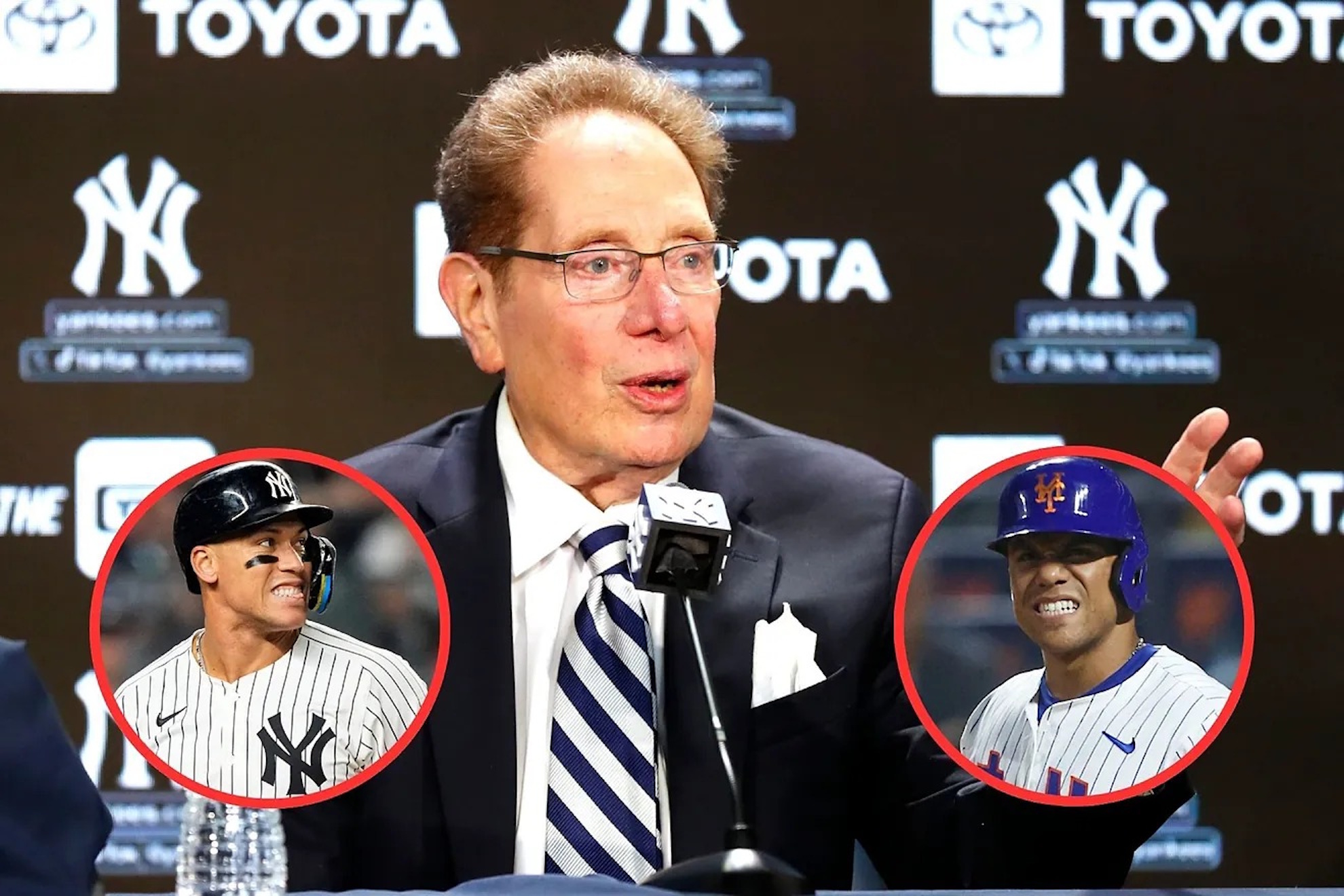 John Sterling backs Soto's Mets over Judge's Yankees.