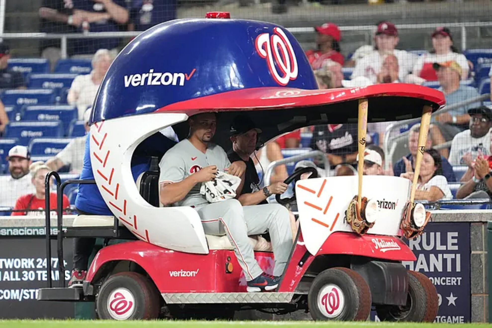 The Nationals were heavily criticized for endangering the Phillies' star reliever.