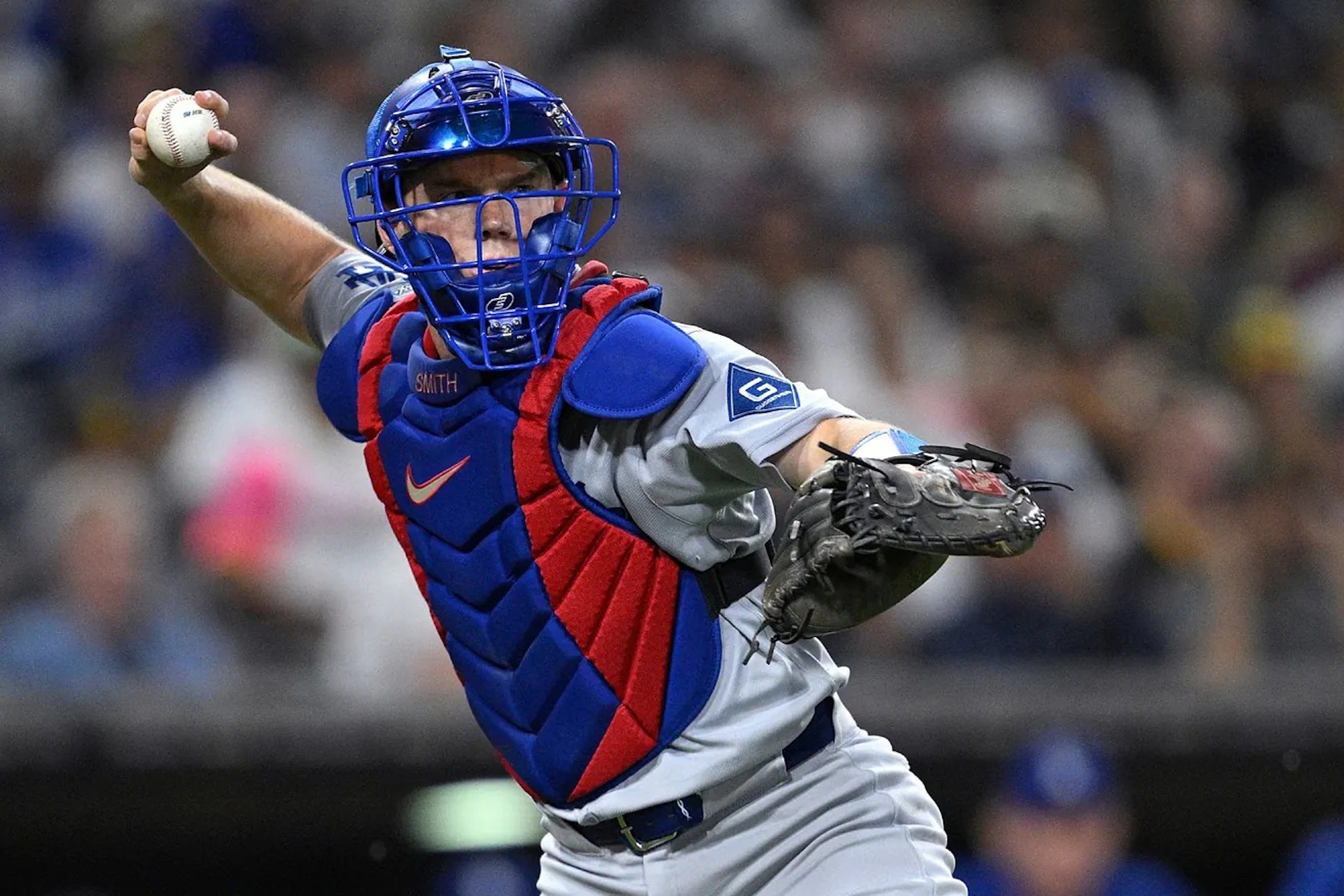 Will Smith leaves game against Pirates with injury, raising concerns.