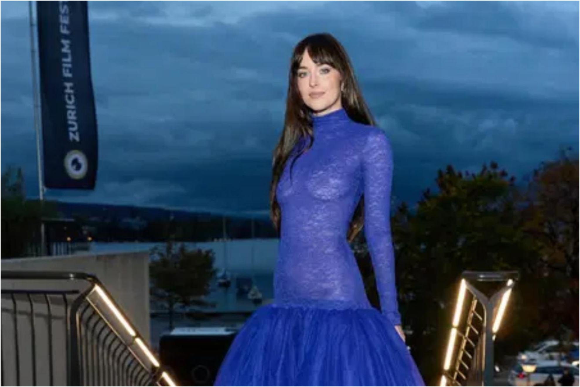 Dakota Johnson turns heads in a daring sheer lace dress at the Zurich Film  Festival | MARCA