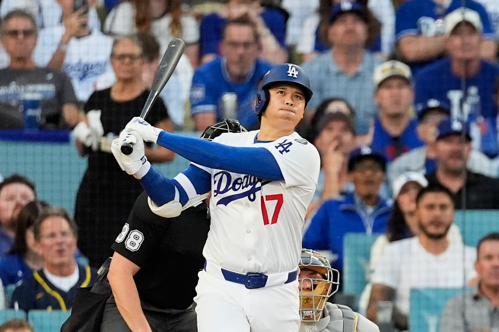 Shohei Ohtani of the Los Angeles Dodgers