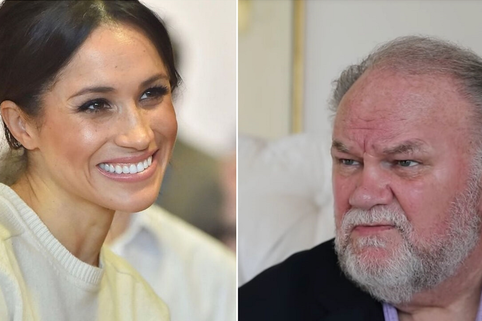 Meghan Markle and her father, Thomas Sr. Markle LAPRESSE