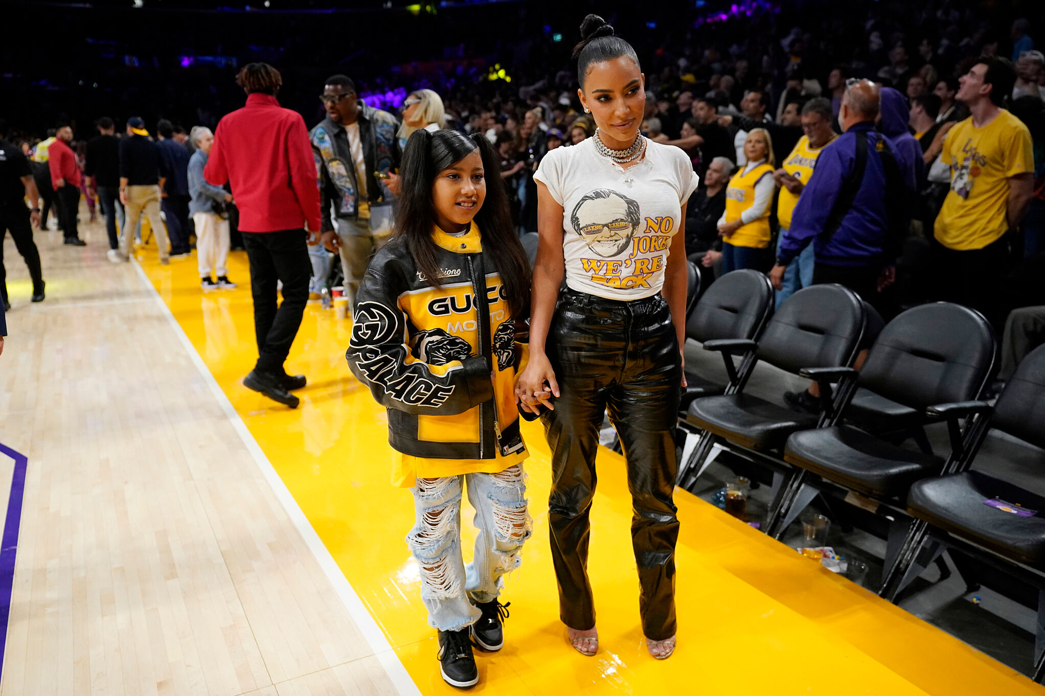Kim Kardashian and North West LaPresse