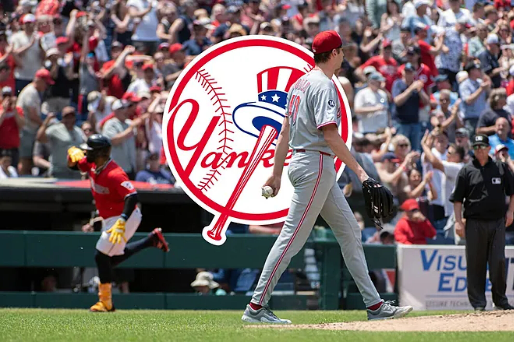Yankees fans are calling for the arrival of a Reds pitcher.