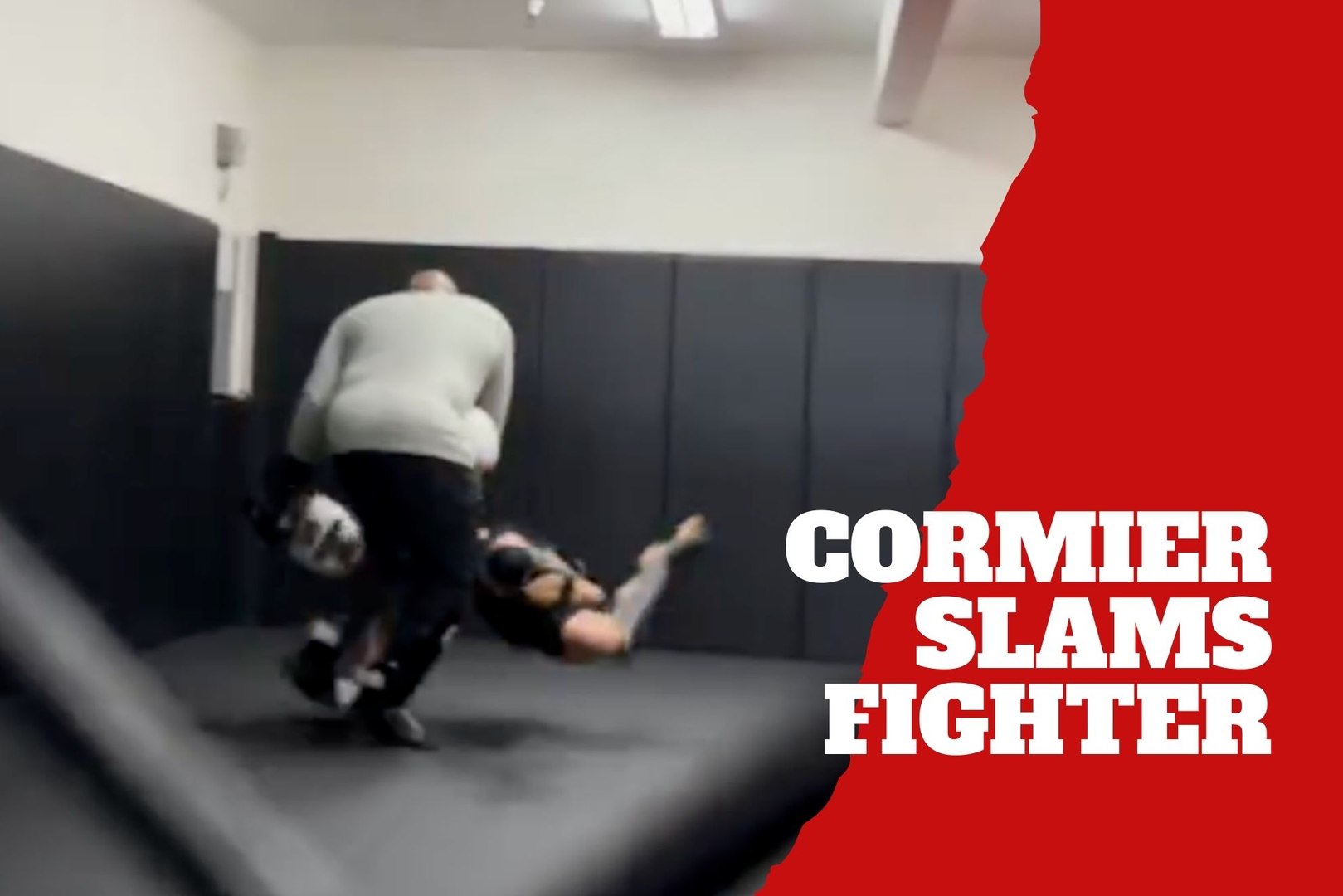 Daniel Cormier slams a young fighter and teaches him a lesson about the UFC