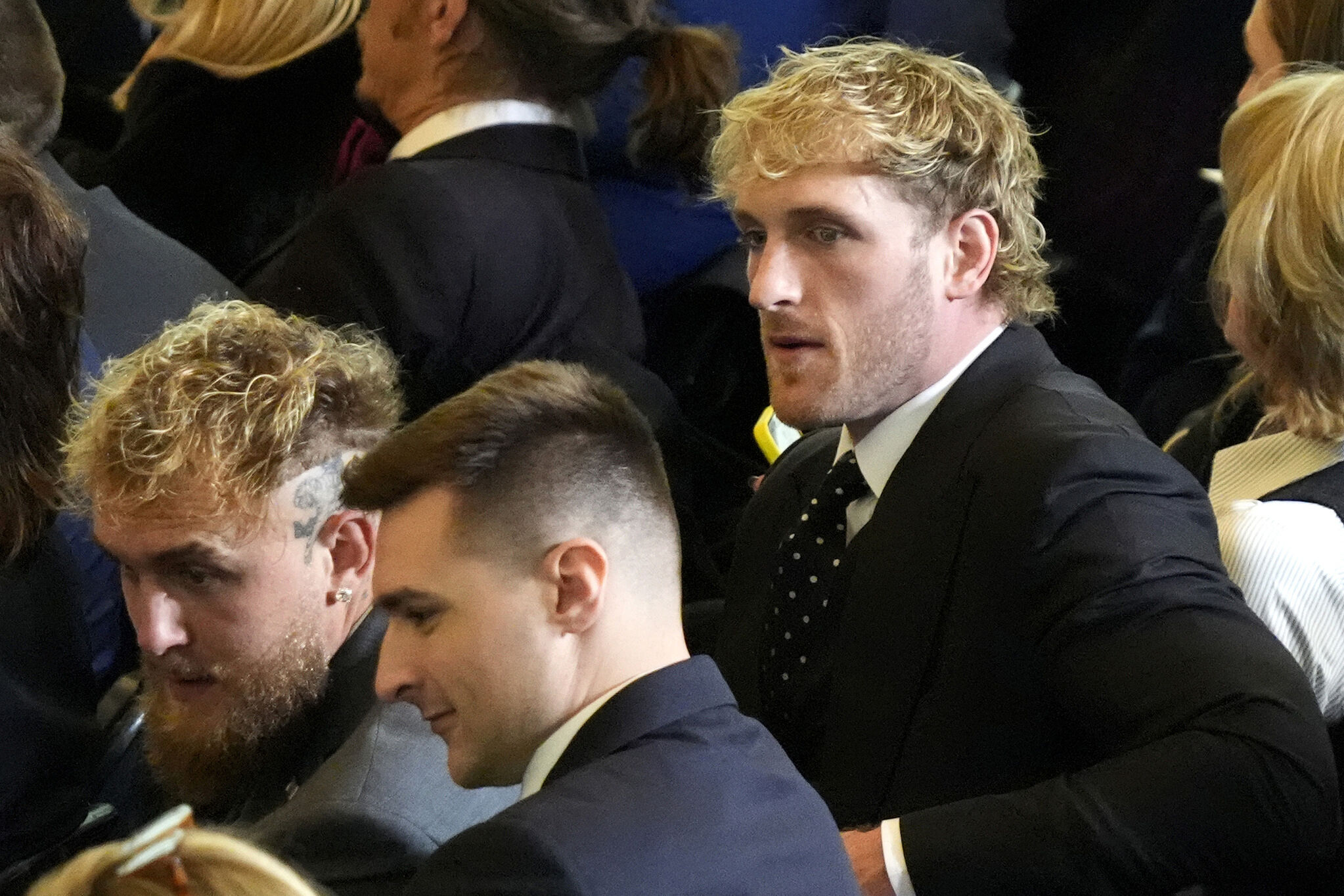 Logan Paul and Jake Paul at Trump's inauguration