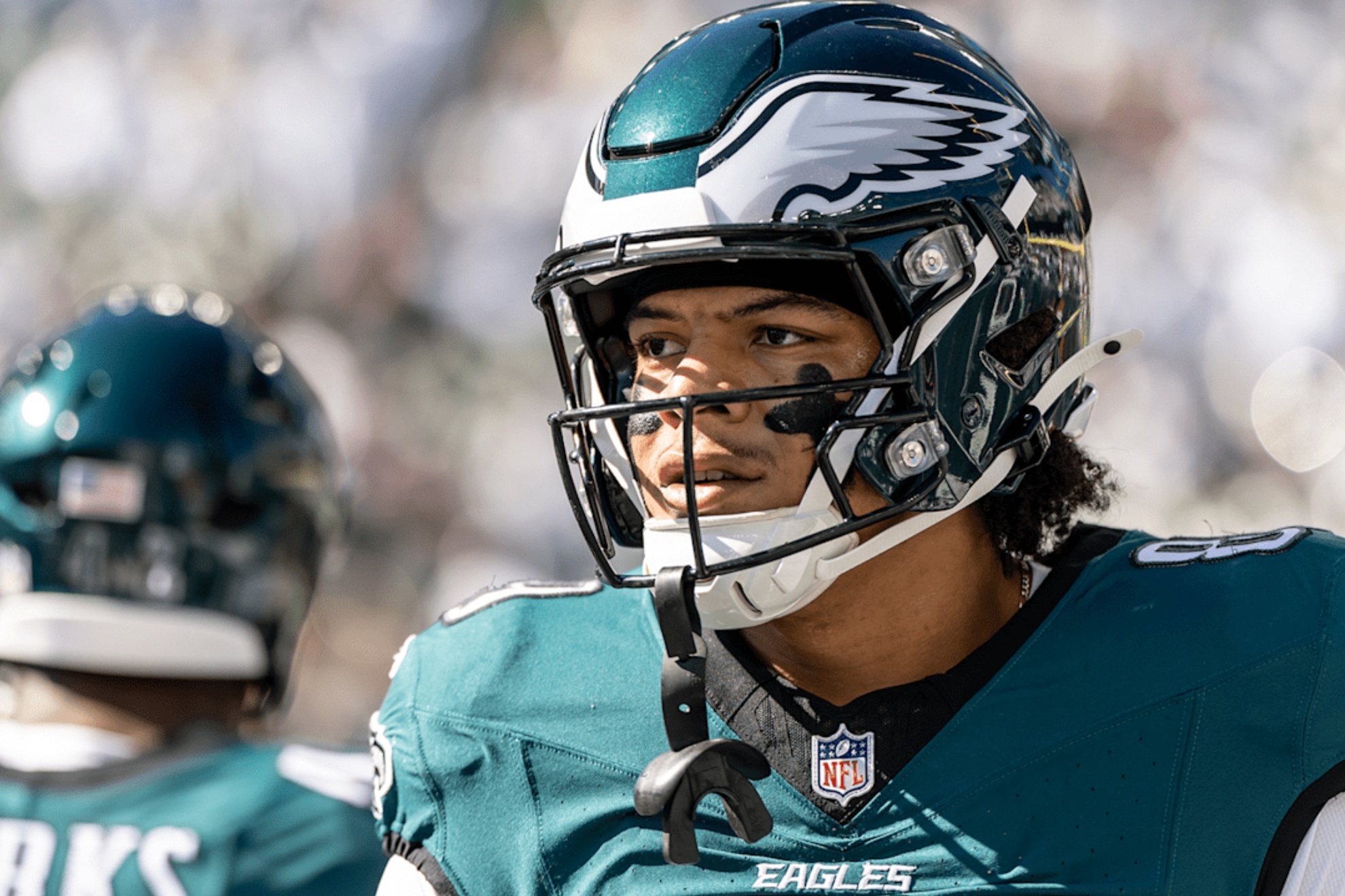 Johnny Wilson during his rookie season with the Philadelphia Eagles