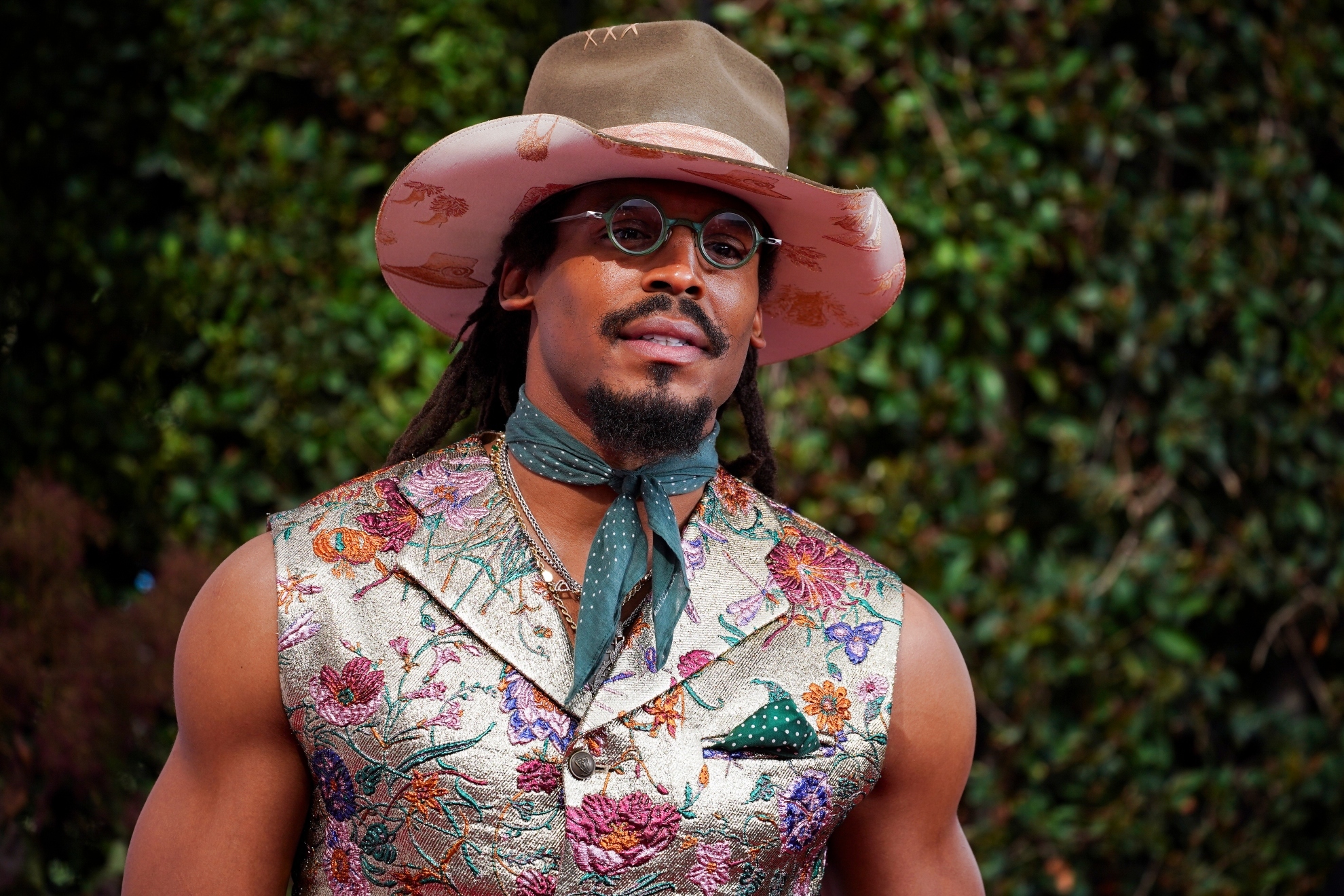 Cam Newton's Floral Fit Sparks Internet Frenzy at BET Awards-Cenat and Druski Go In