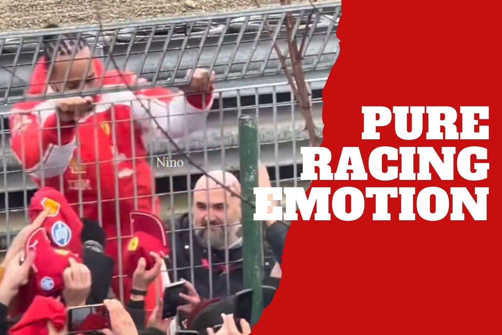 Lewis Hamilton melts hearts by climbing the fence to embrace the Tifosi in unforgettable moment