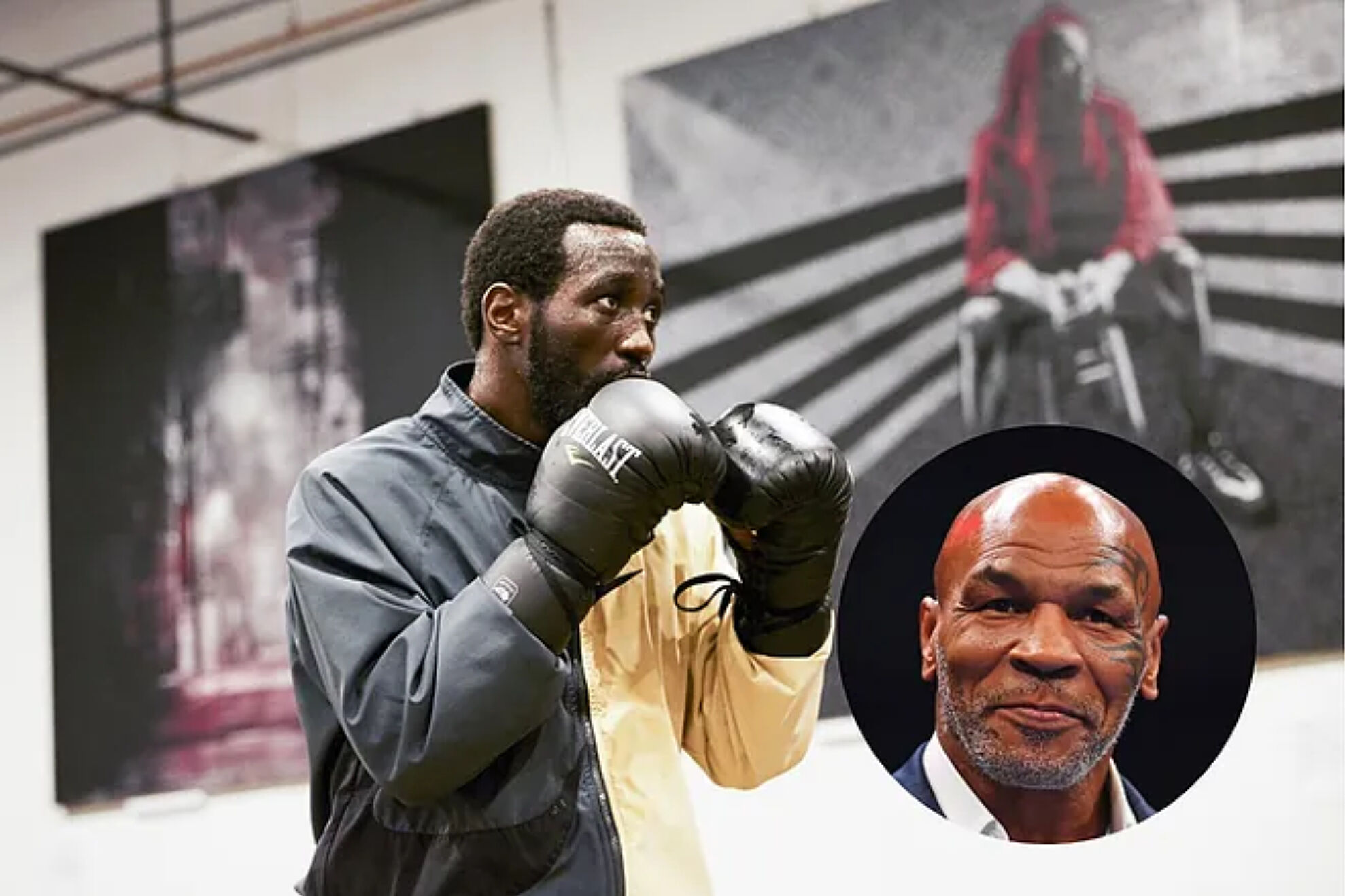Terence Crawford trains at Mike Tyson's gym