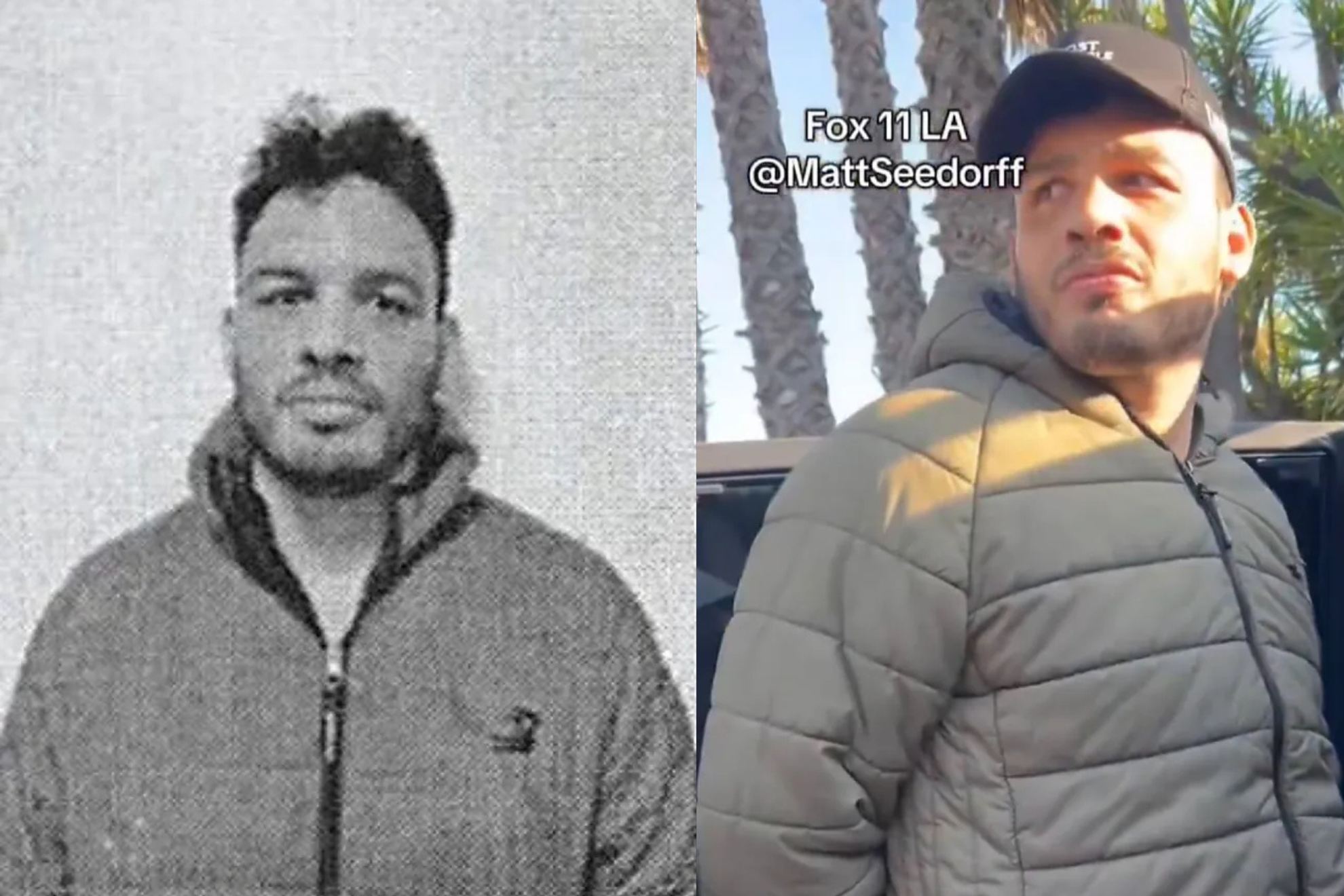 Images of Chávez Jr. upon arrest and in prison.