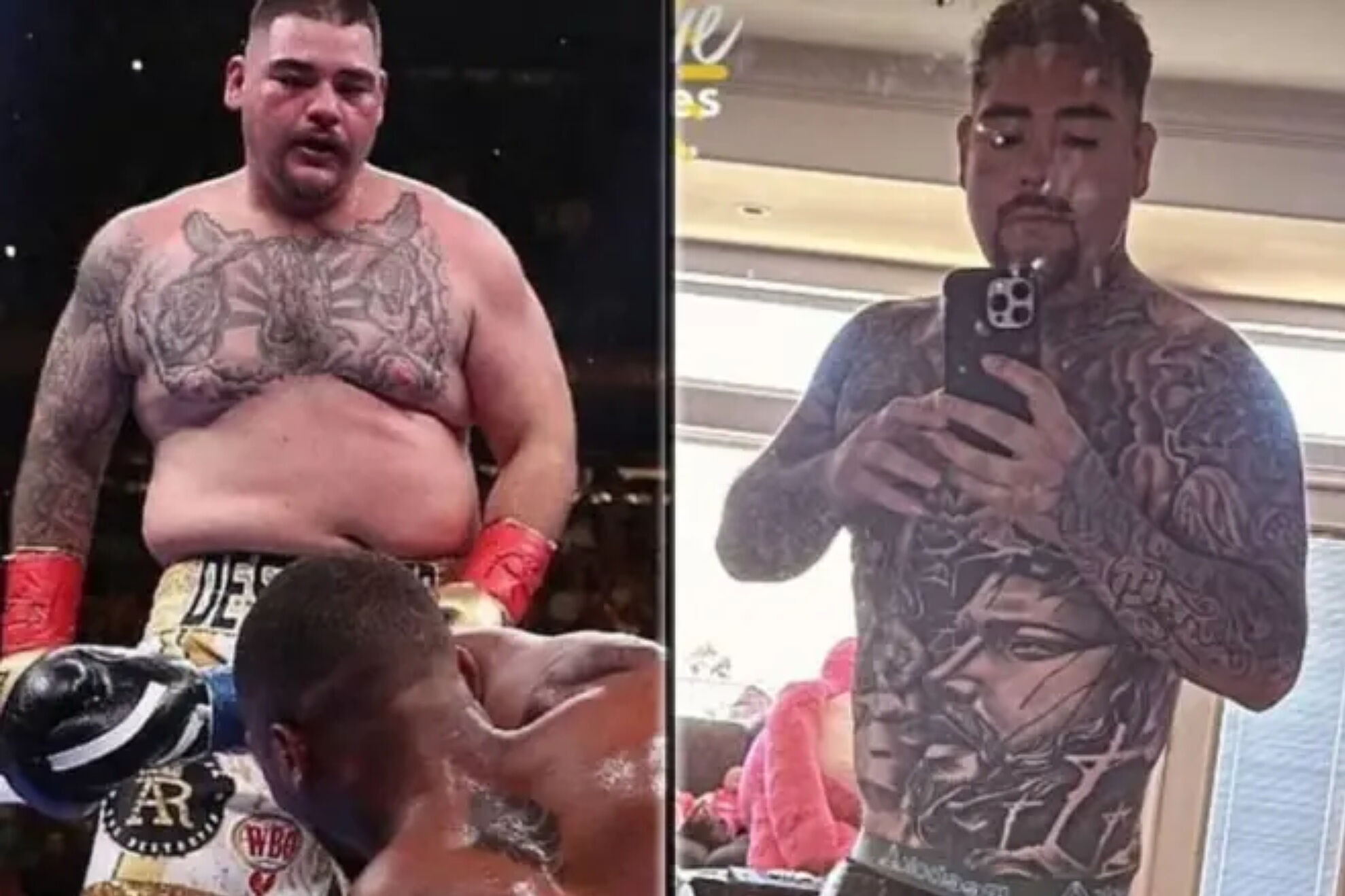 Boxer Andy Ruiz is undergoing a radical weight loss program: "The diet is difficult, slow but steady. In progress..."