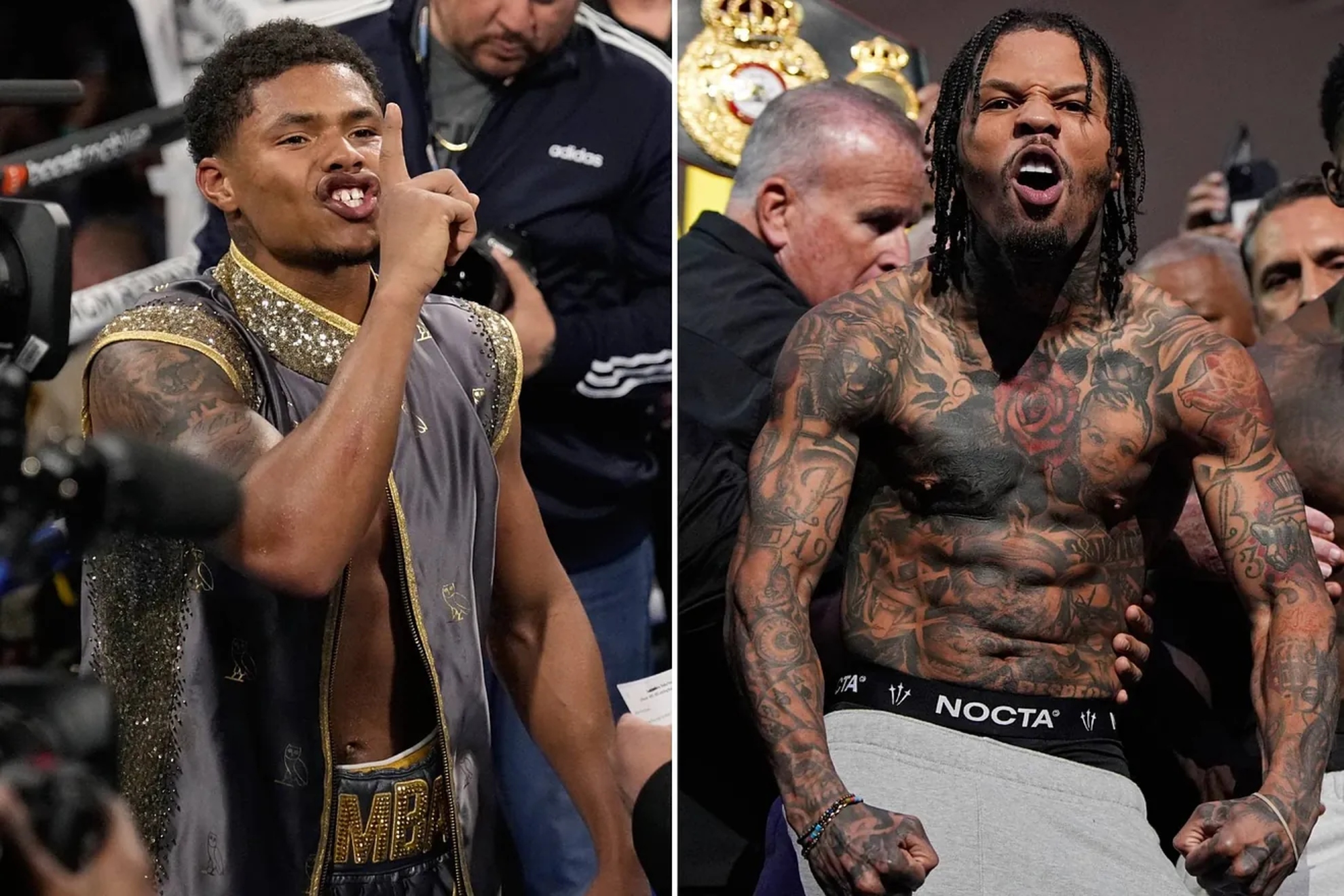 Shakur Stevenson and Gervonta Davis