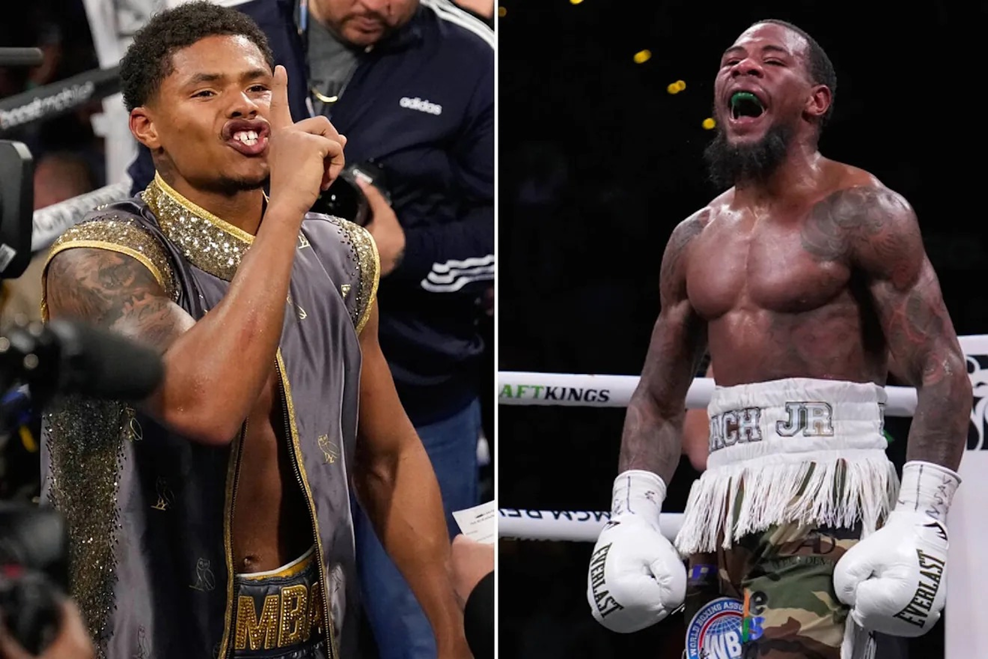 Shakur Stevenson and Lamont Roach Jr.