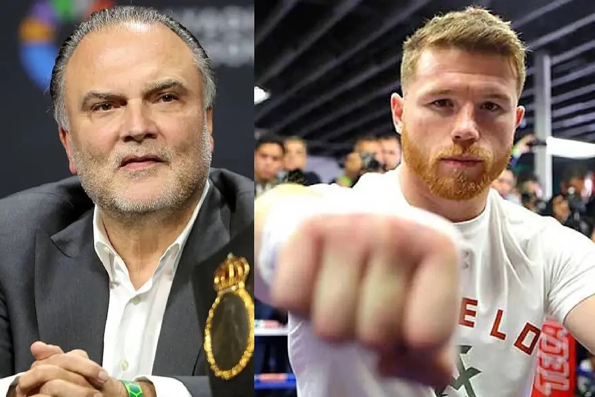 Richard Schaefer and Canelo Álvarez.