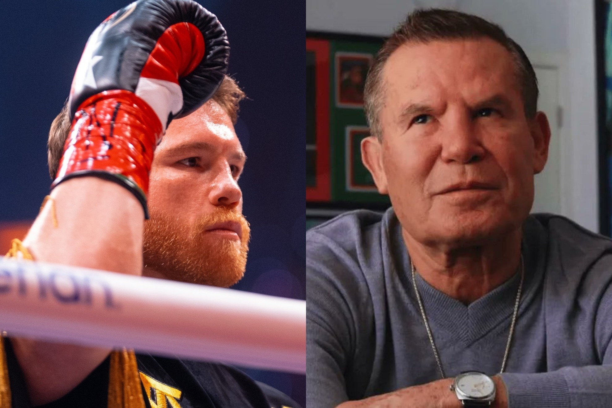 Canelo Alvarez and Julio Cesar Chavez.