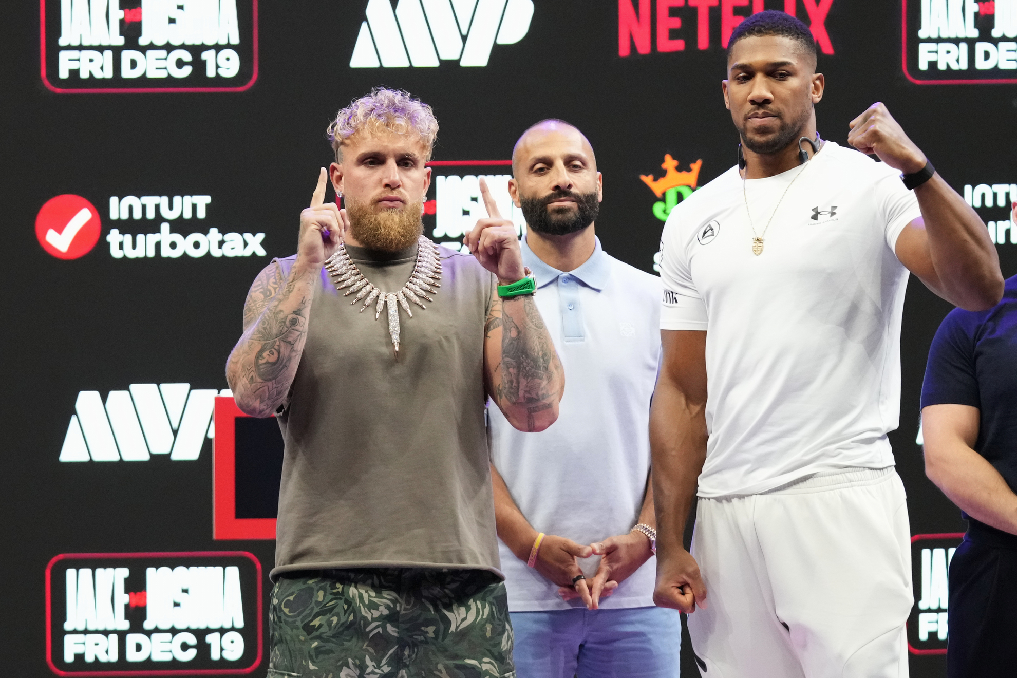 Jake Paul and Anthony Joshua