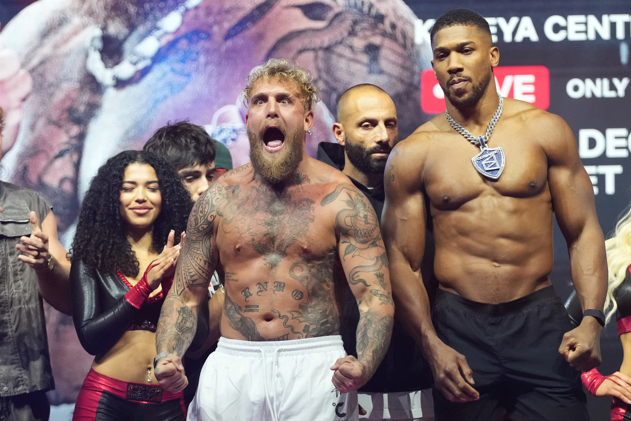 Jake Paul and Anthony Joshua