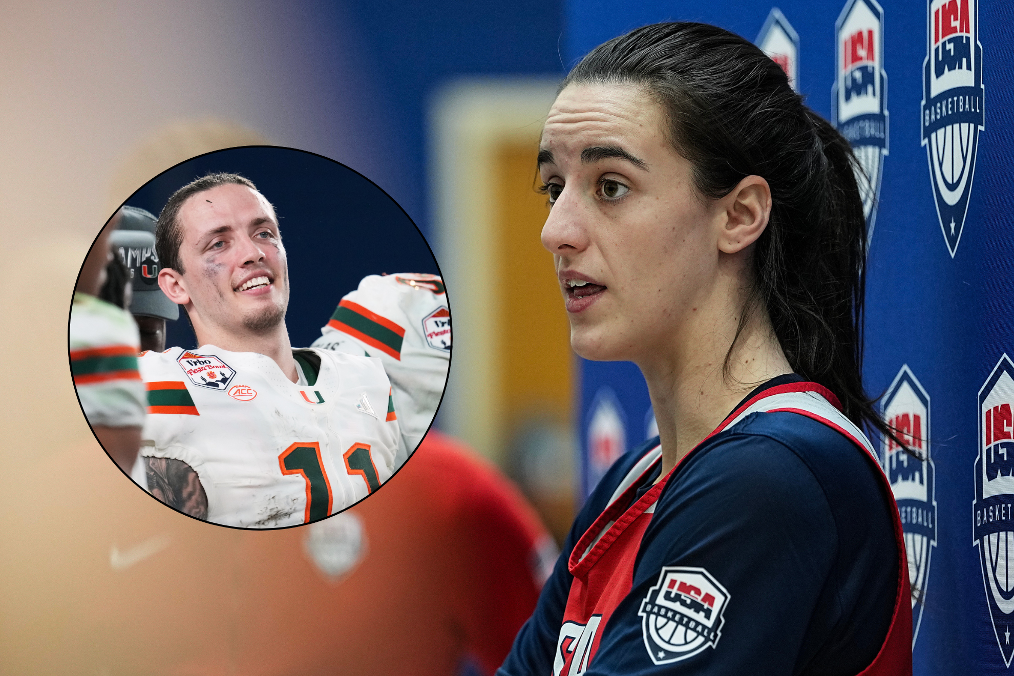 Caitlin Clark, indirectly, pushed Carson Beck to end up on the Miami Hurricanes.