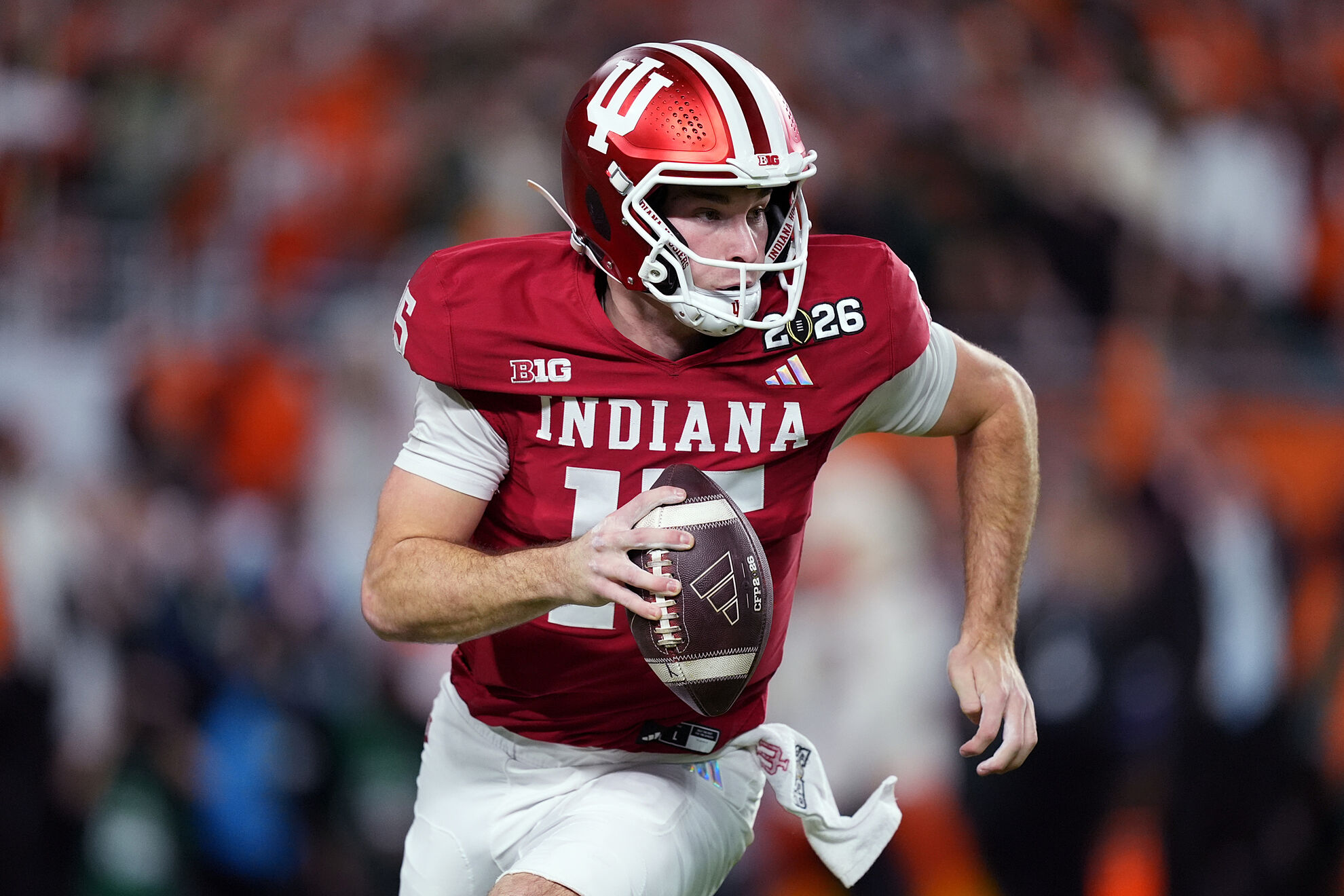 Indiana quarterback Fernando Mendoza