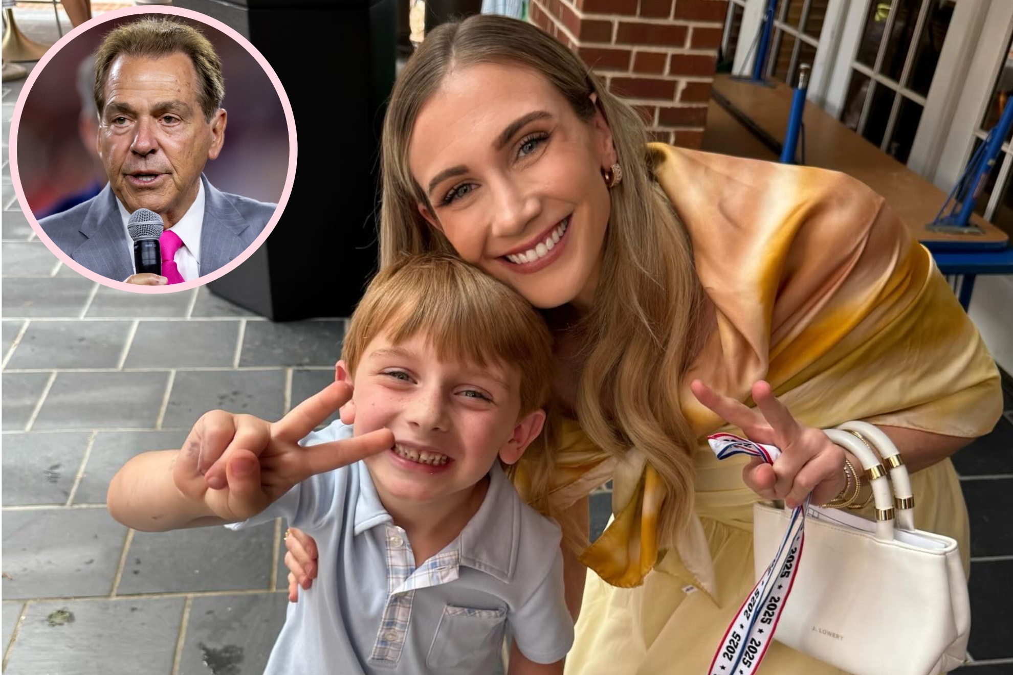 Kristen Saban shared a sweet video of former head coach Nick Saban's grandson.