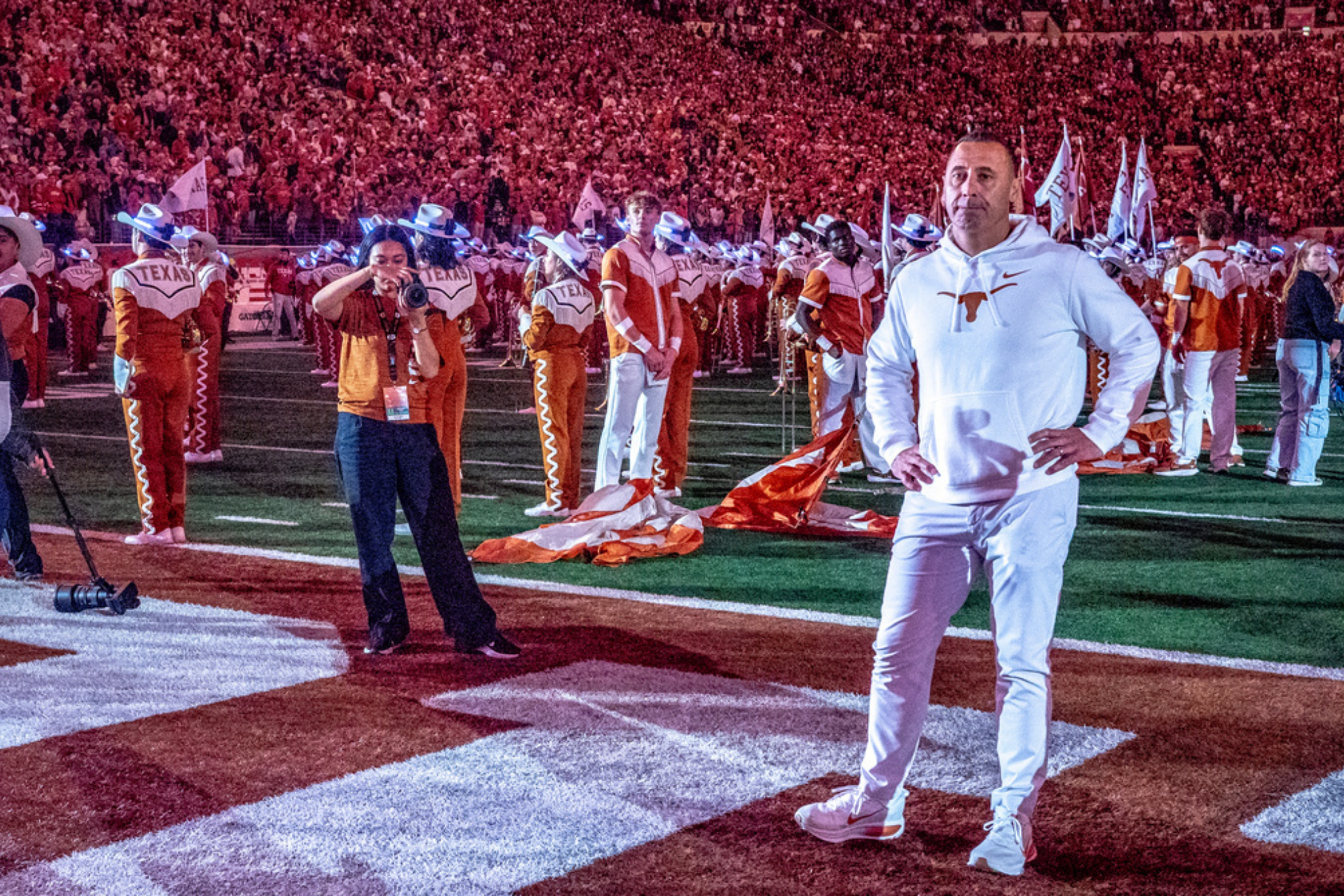 Texas head football coach Steve Sarkasian
