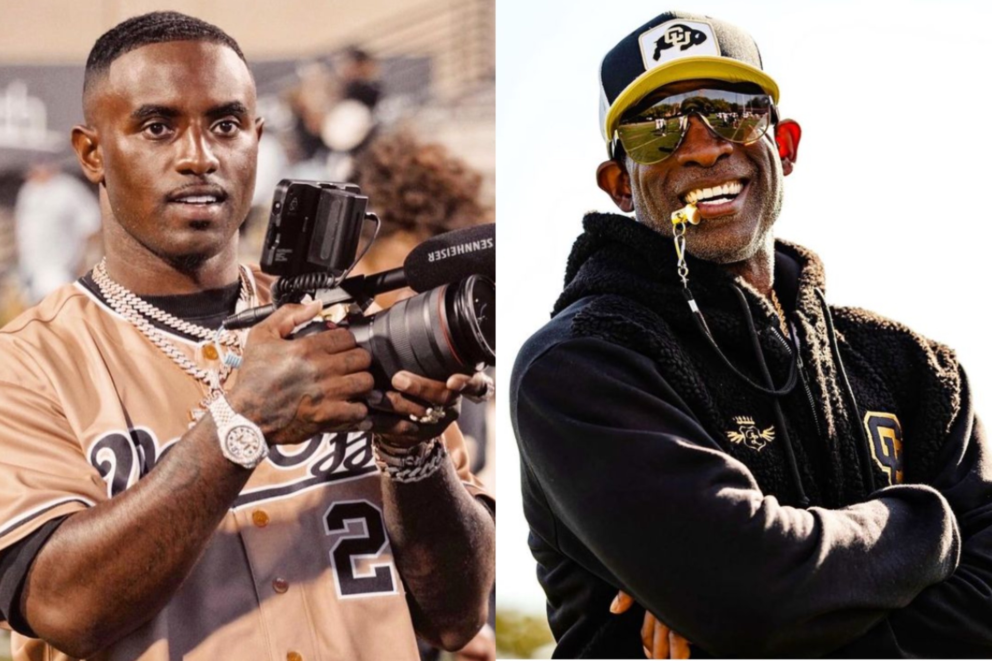 Deion Sanders Jr. and Deion Sanders