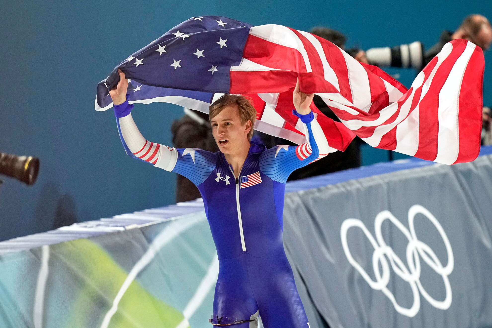 Gold medallist Jordan Stolz