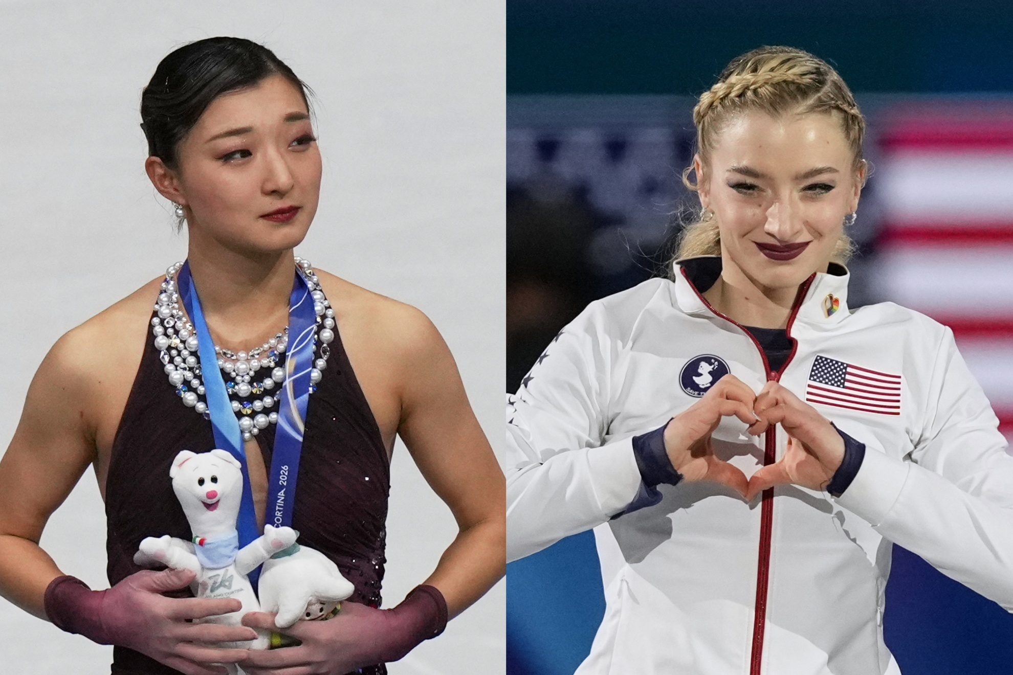 Kaori Sakamoto broke down in front of the cameras, and Amber Glenn stepped in.