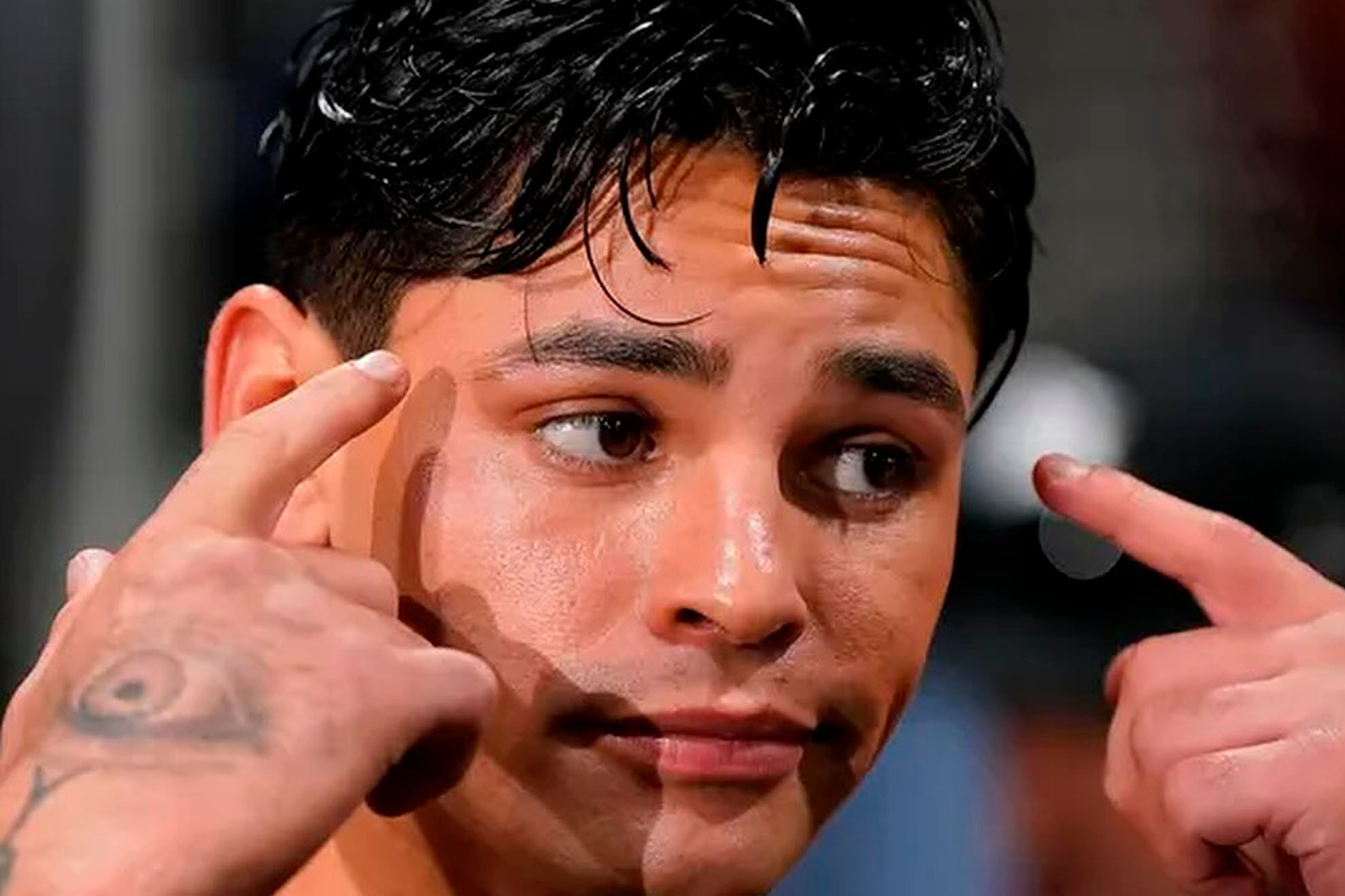 Ryan Garcia's backstage celebration takes unexpected turn after title win