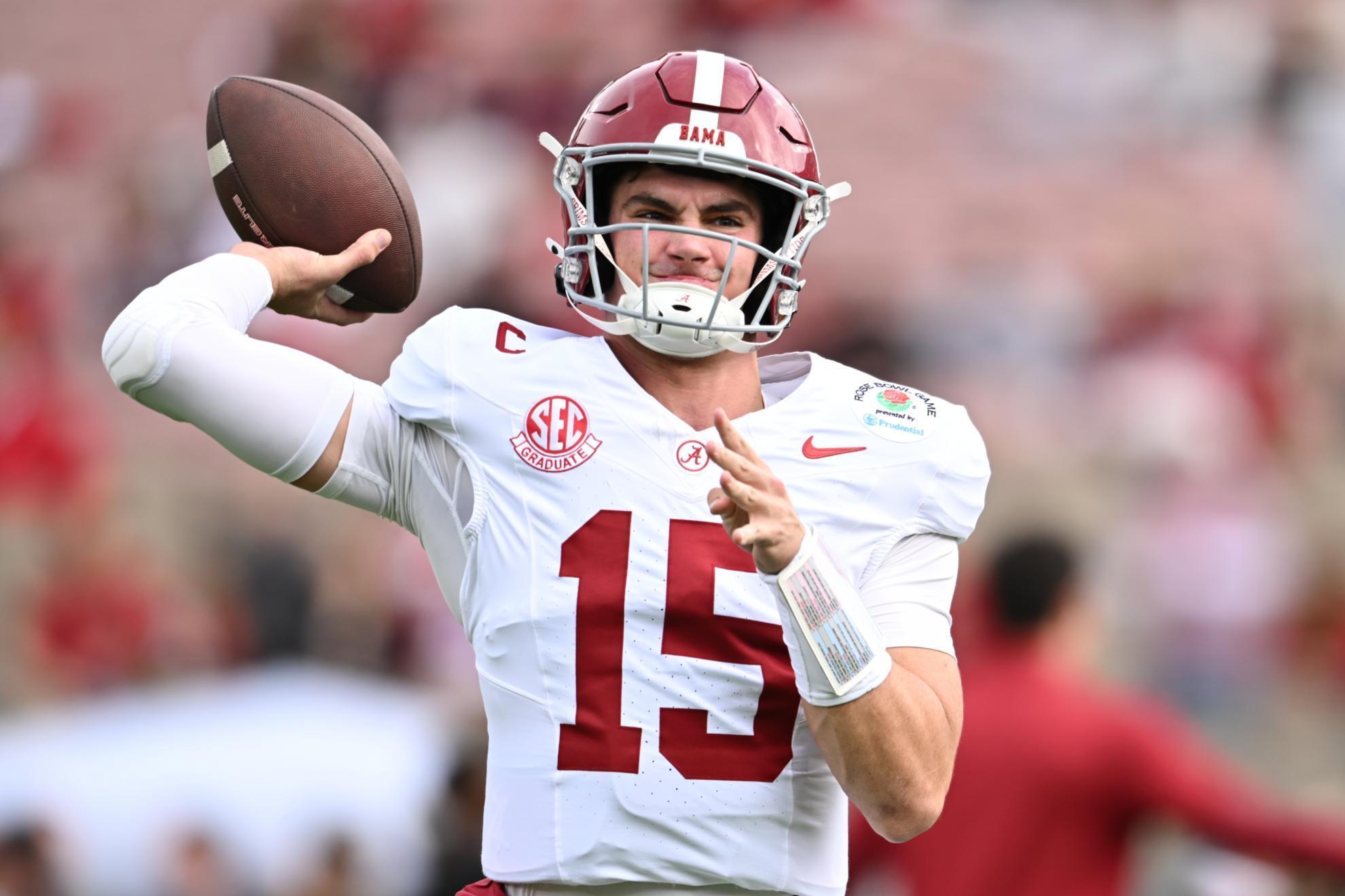 Ty Simpson will be one of the top quarterback picks in the NFL Draft
