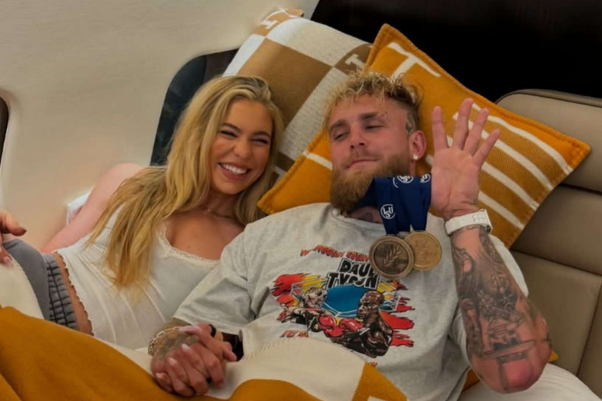 Jutta Leerdam and Jake Paul