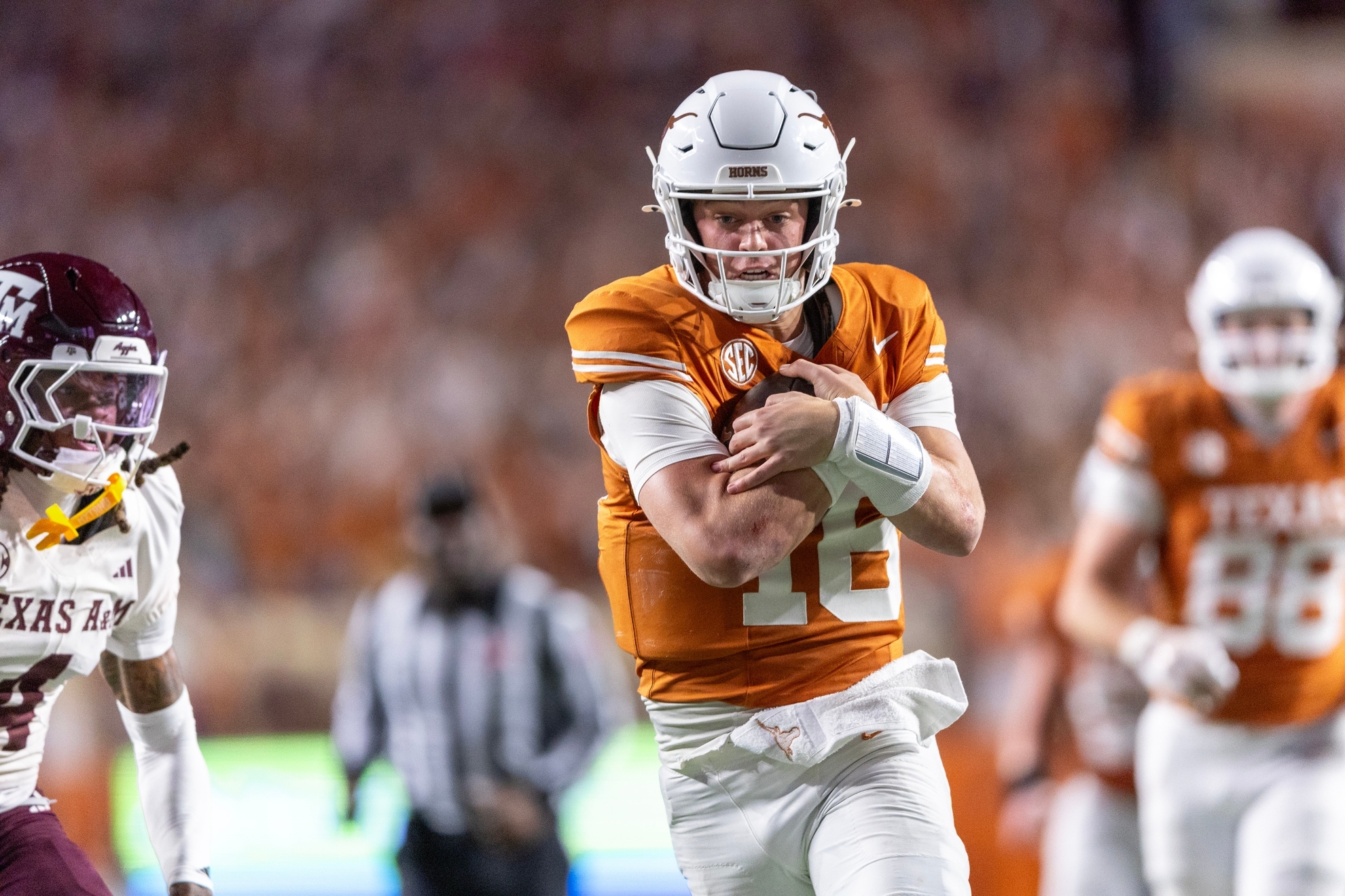 Scouts, analysts, and fans are watching closely as the Texas quarterback prepares for a crucial season