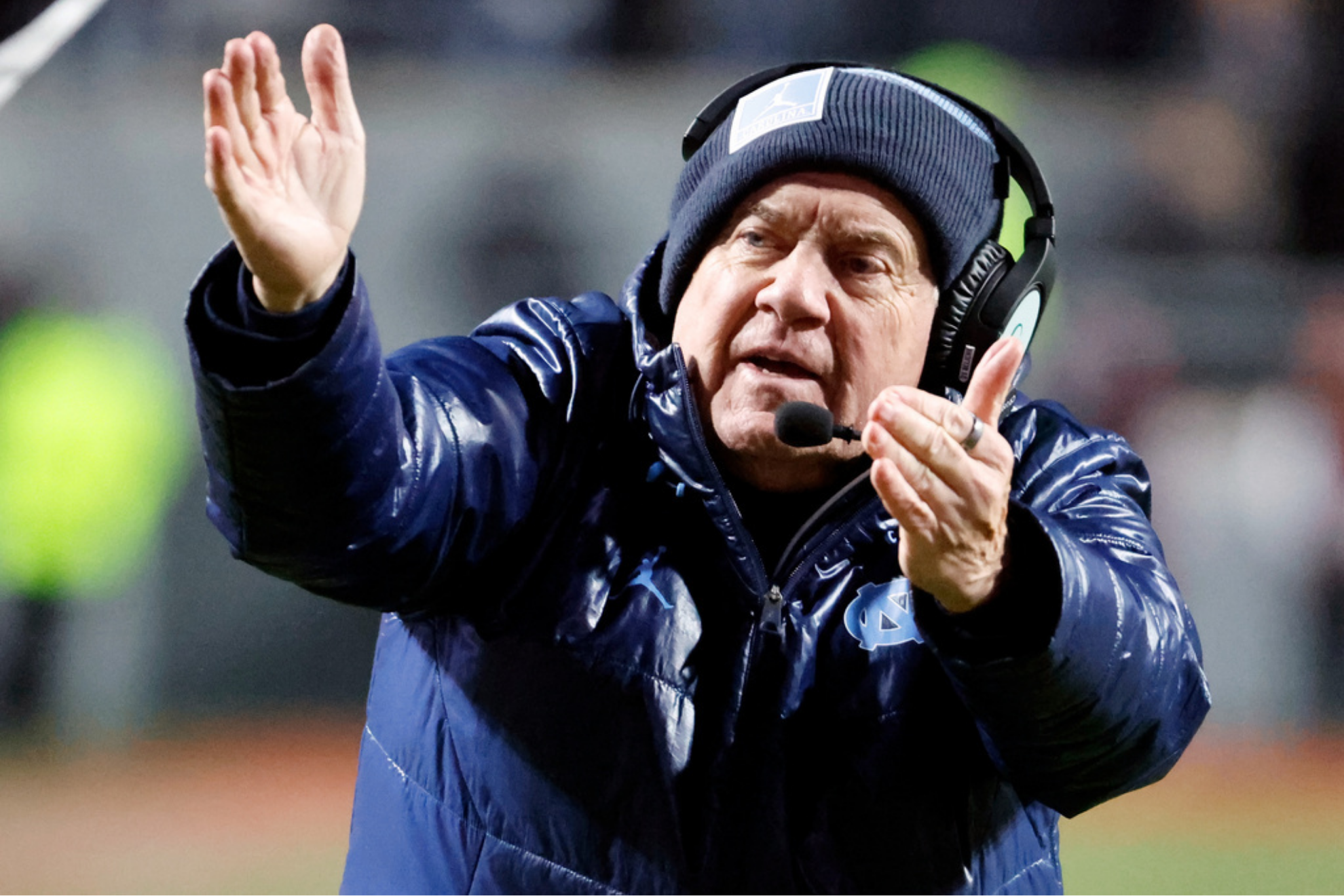 North Carolina head coach Bill Belichick
