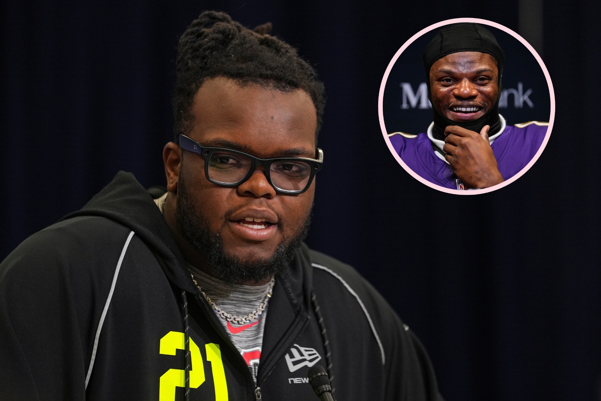 Kayden McDonald hopes the Ravens pick him so he can play with Lamar Jackson.