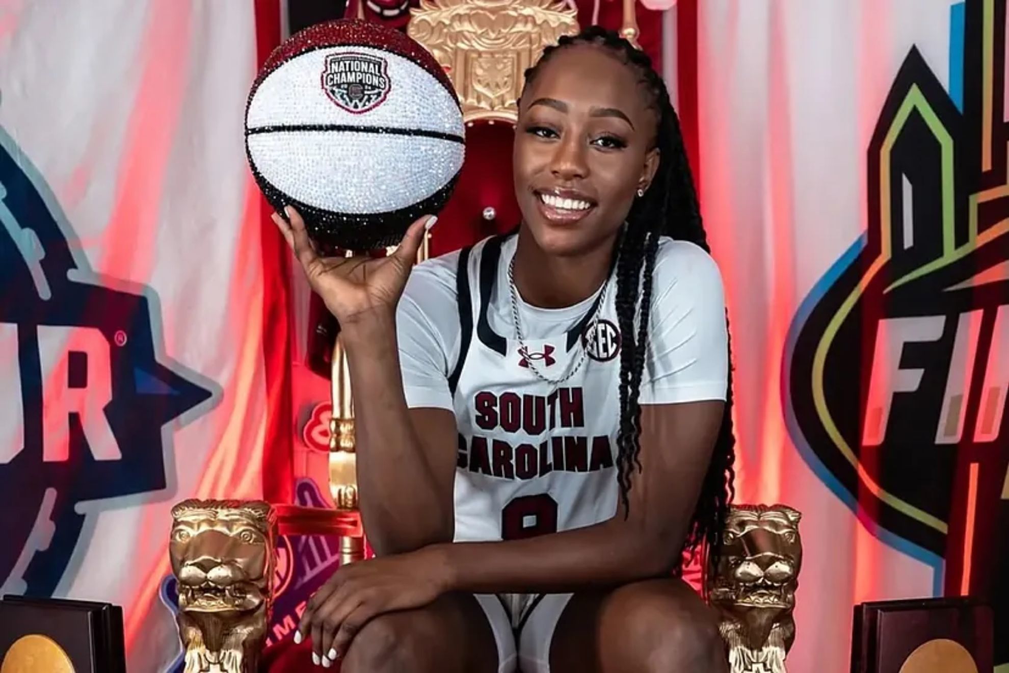 Joyce Edwards has left everyone open-mouthed with her basketball skills.