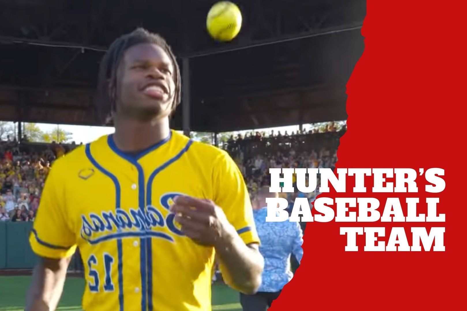 Gold Glove talent! Travis Hunter joins a baseball team and some wonder if he's changing sports