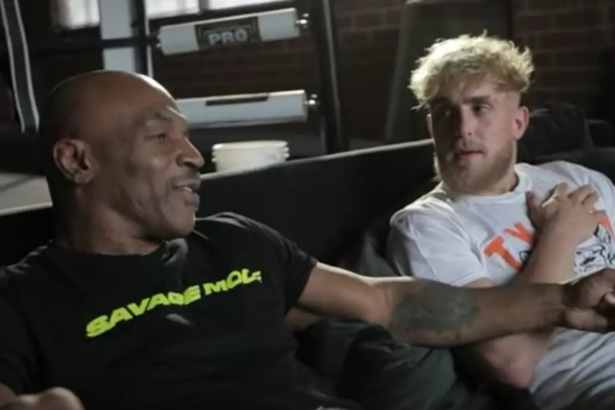 Mike Tyson and Jake Paul