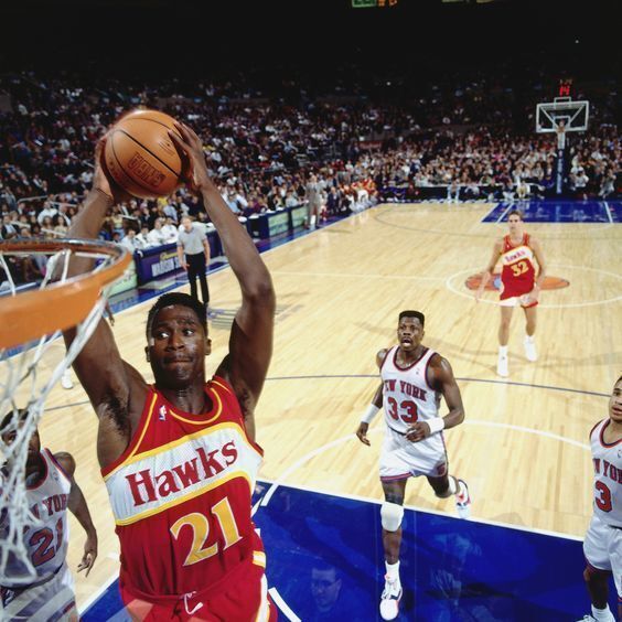 Dominique Wilkins in action for the Atlanta Hawks LAPRESSE