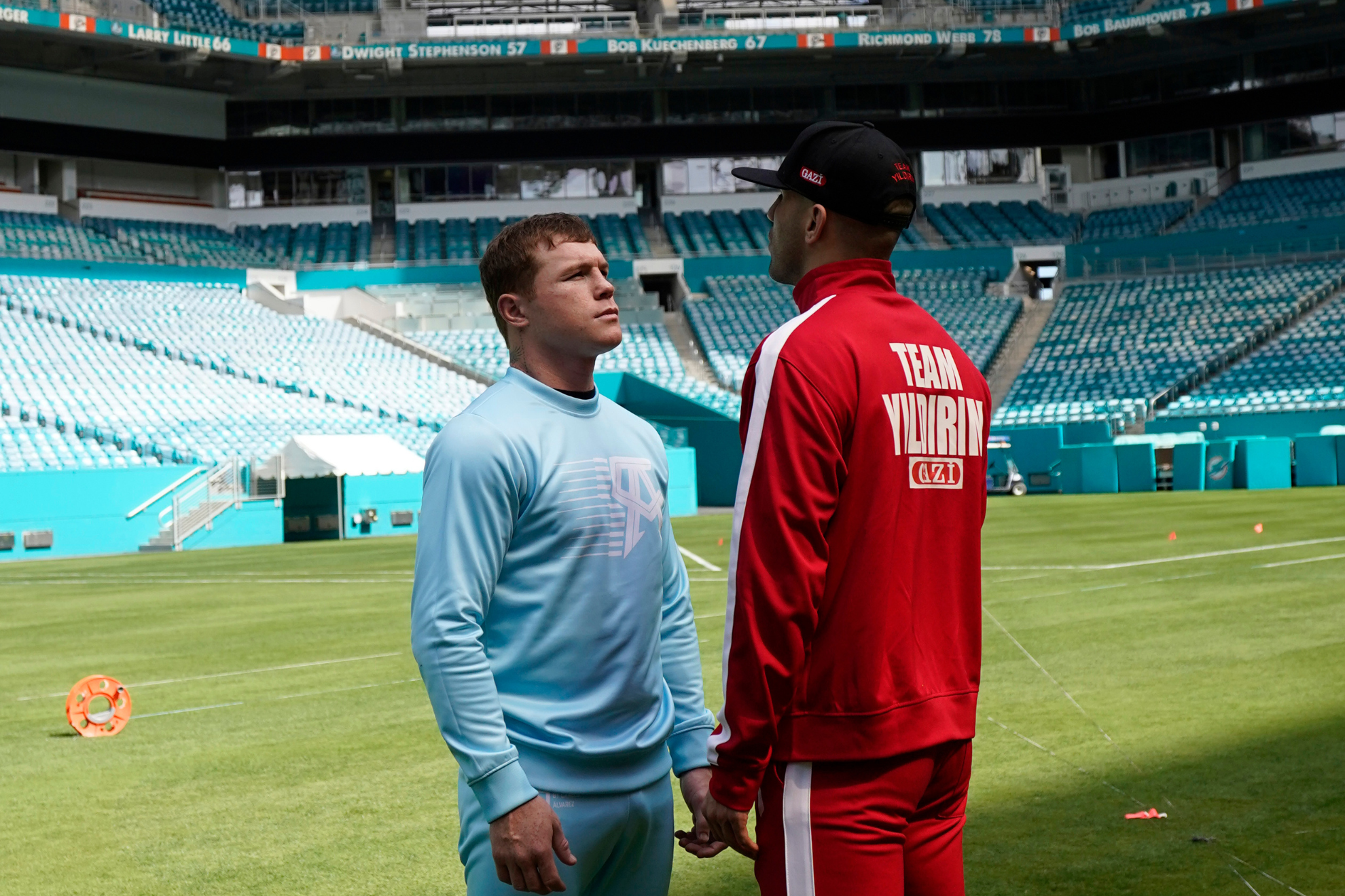 Canelo Alvarez at Hard Rock Stadium.