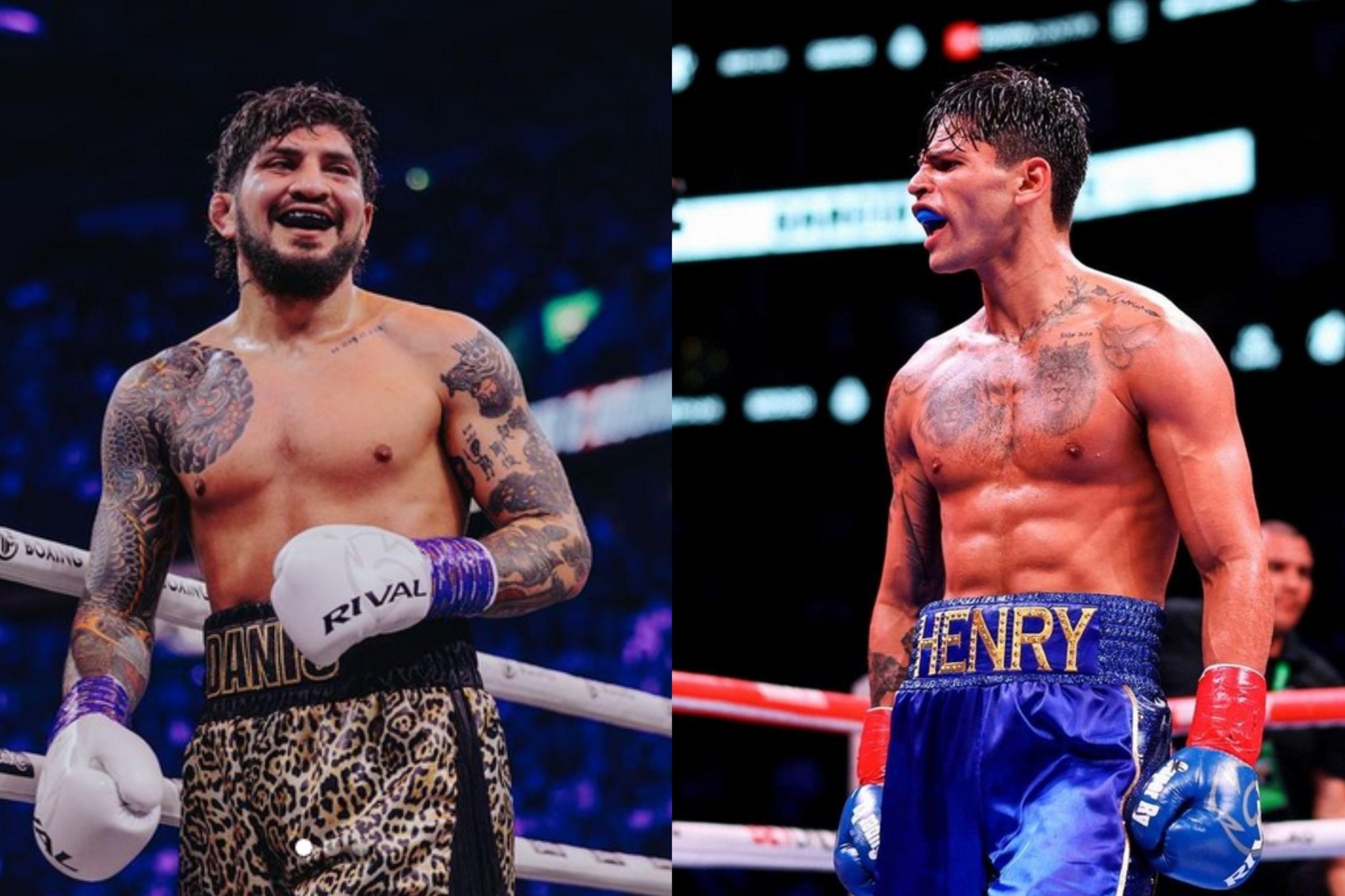 Dillon Danis (L) launched violent criticism against Ryan Garcia.