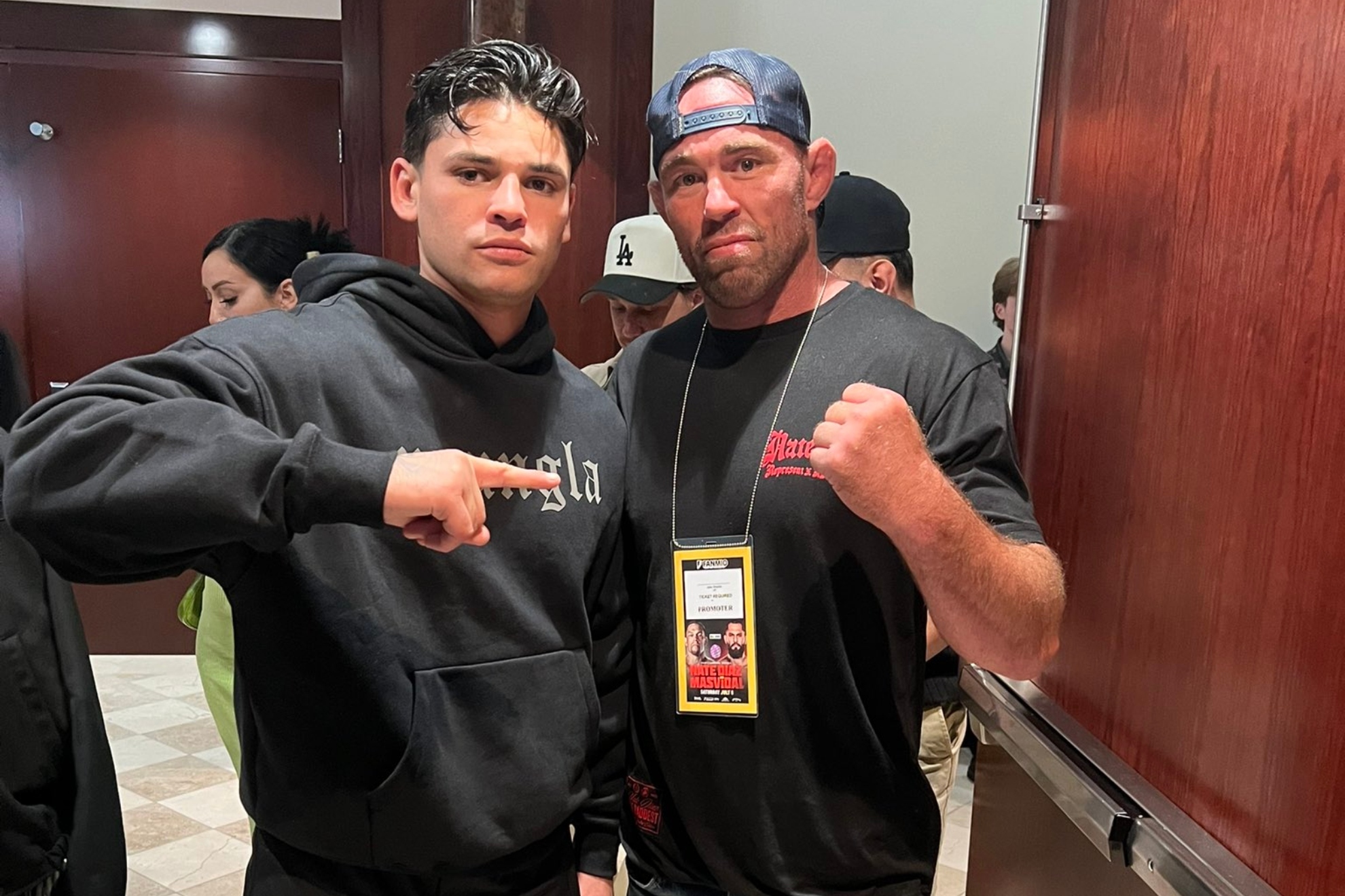 While Ryan Garcia witnesses Nate Diaz's victory, his brother Sean suffers a knockout loss