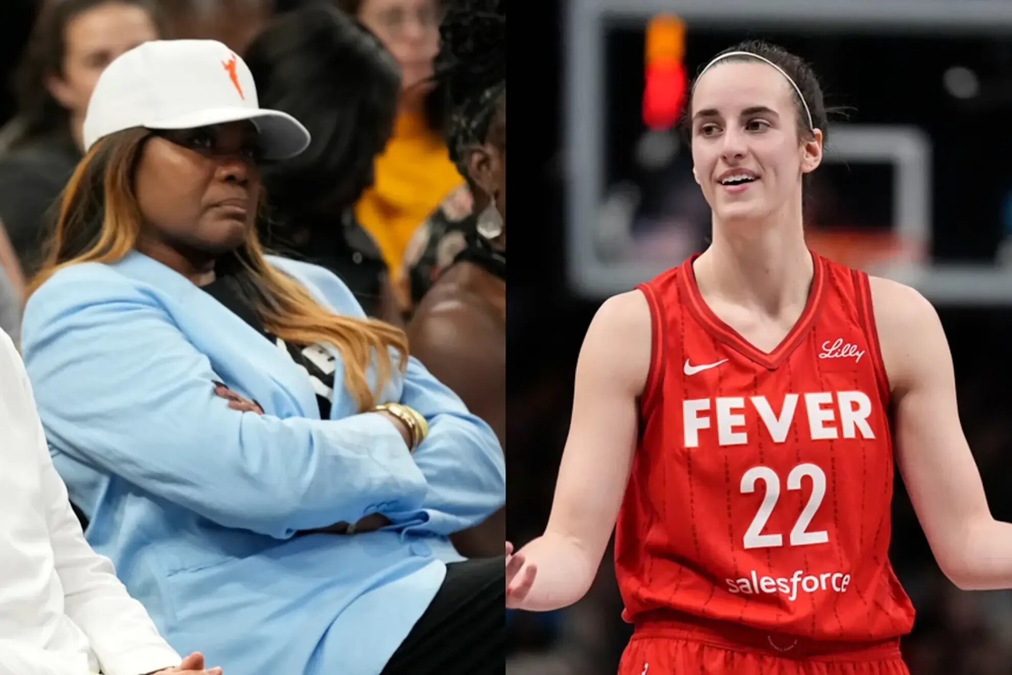 Sheryl Swoopes and Caitlin Clark