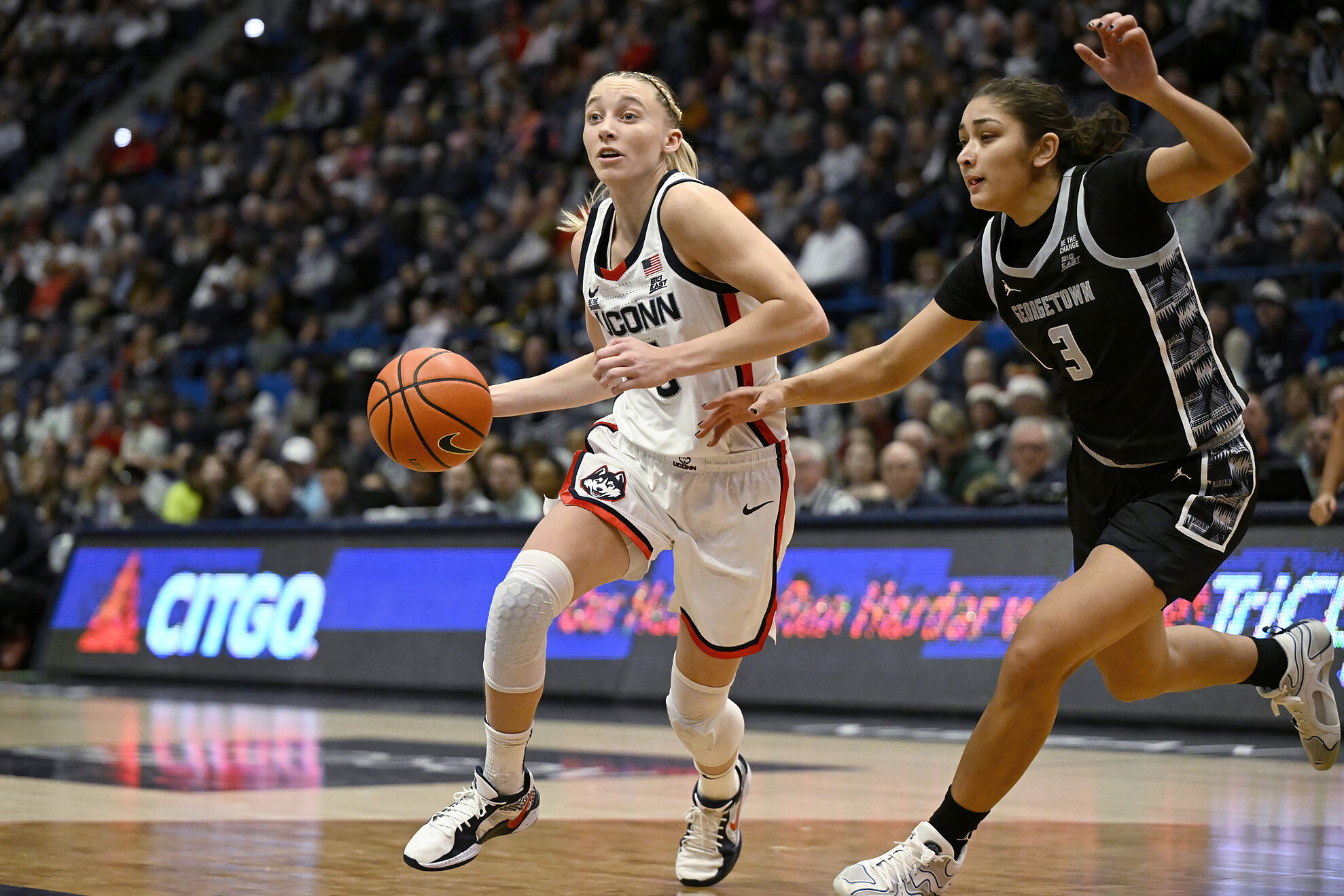 Paige Bueckers in action