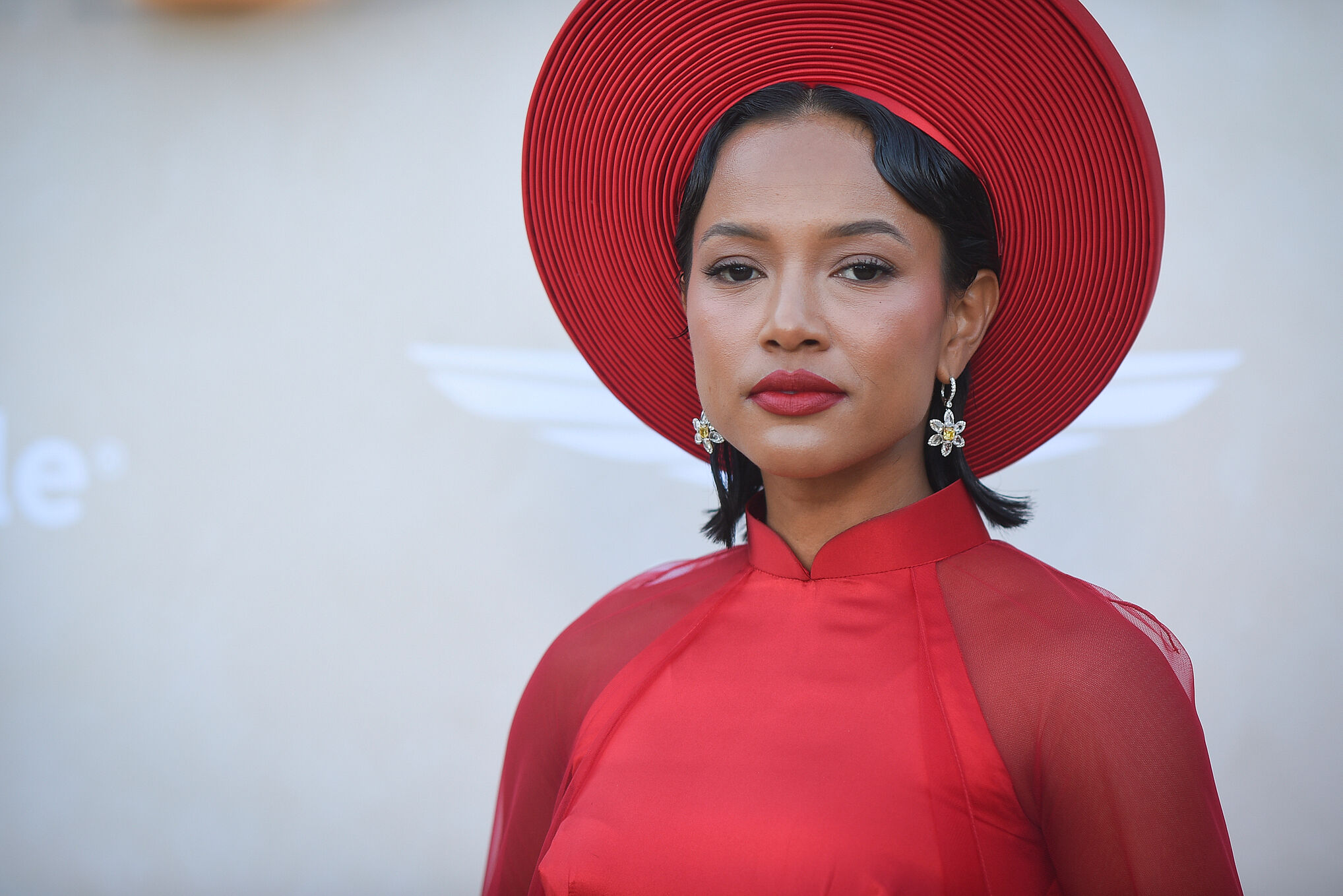 Karrueche Tran arrives at the premiere of "Bel-Air" in 2022