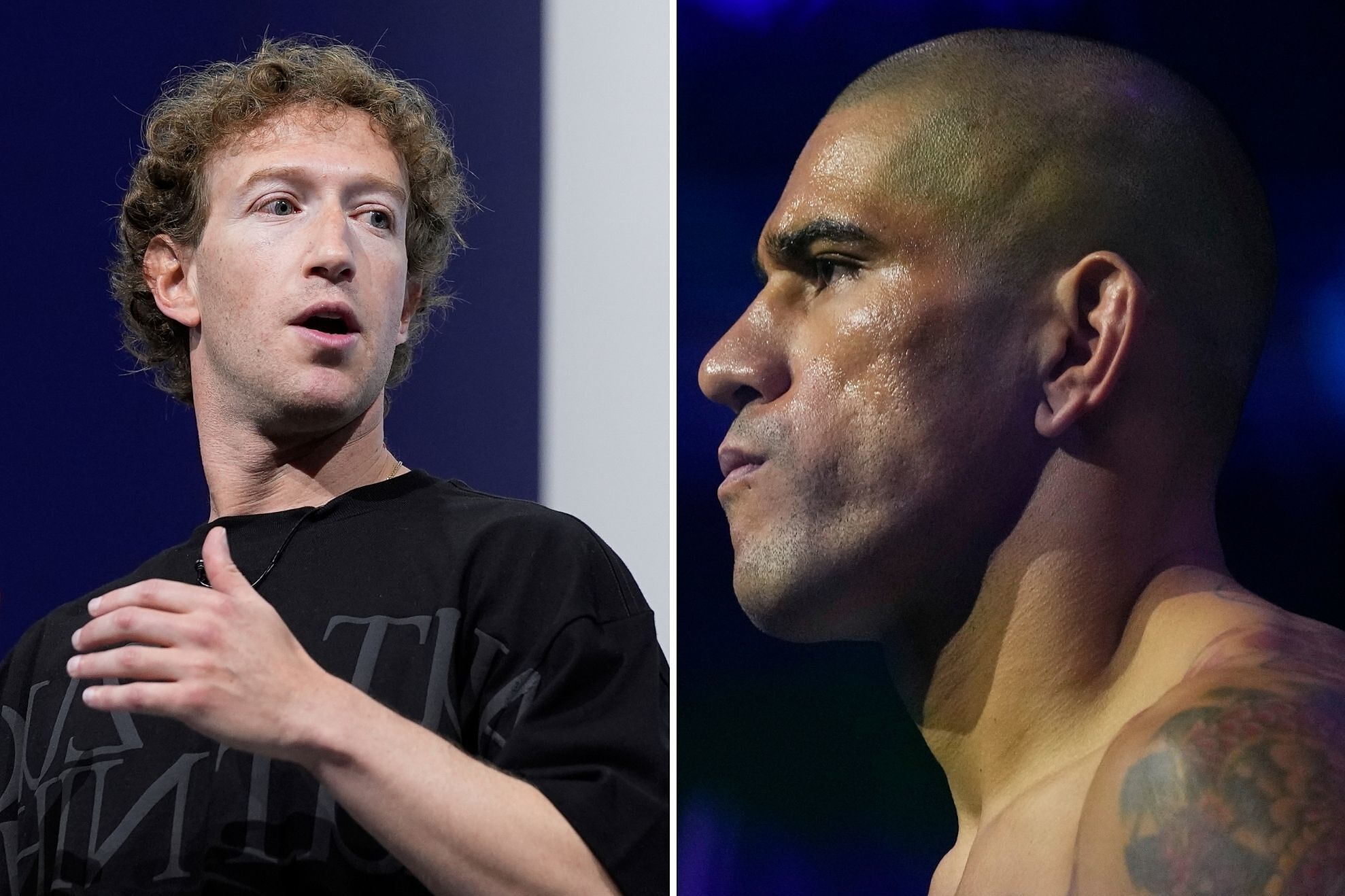 Mark Zuckerberg and Alex Pereira have an awkward moment after UFC 313 amid rumors the billionaire cursed him