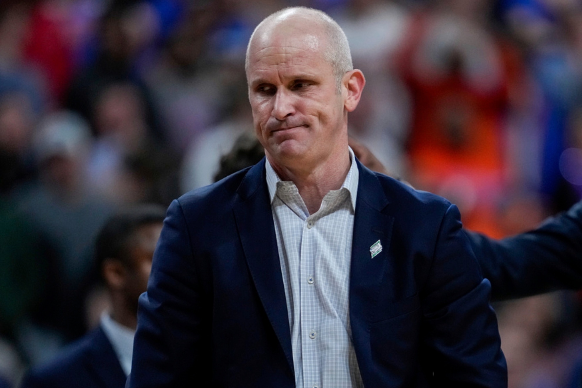 UConn Huskies Men's Basketball coach, Dan Hurley, at the NCAA's March Madness tournament