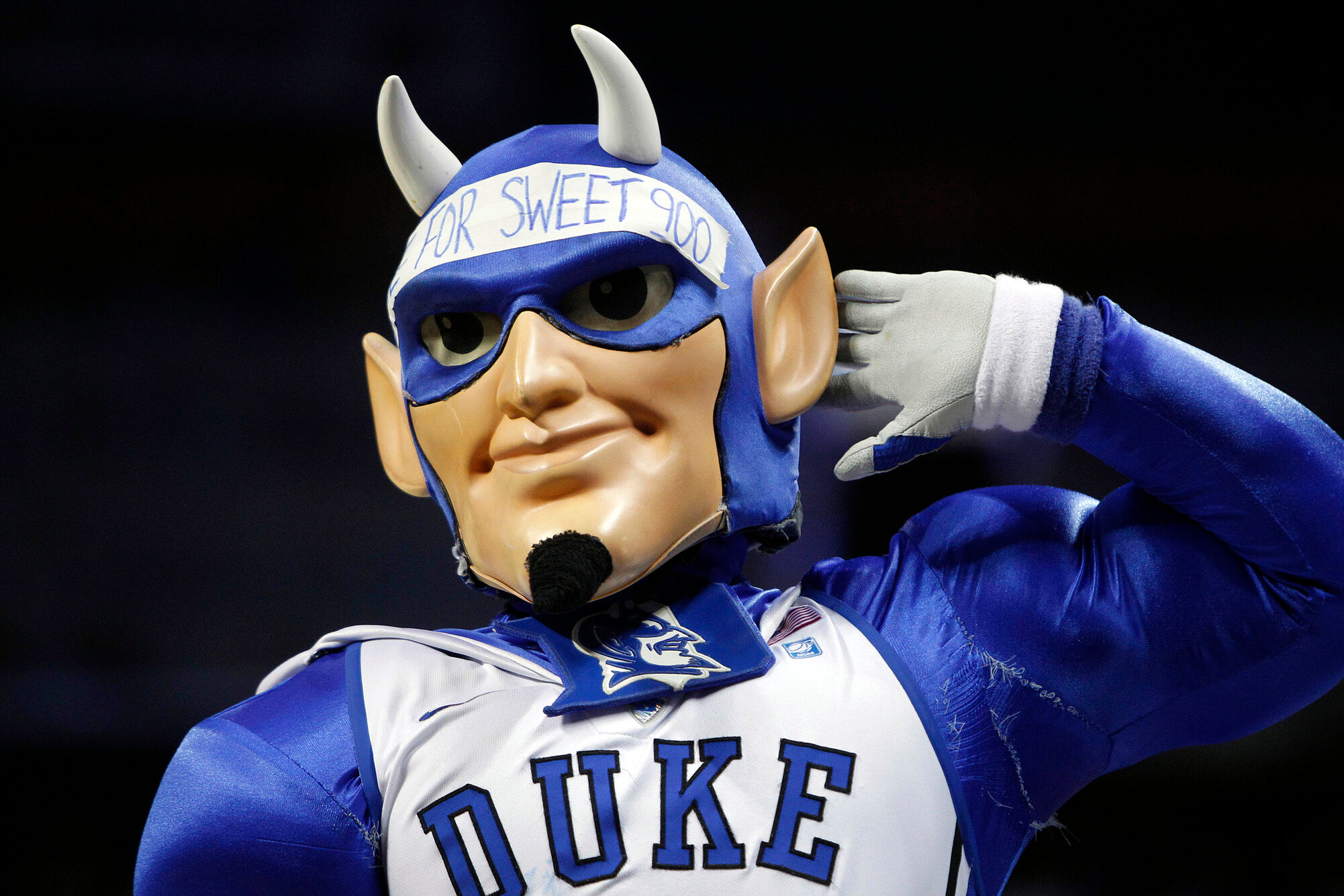 Duke's iconic Blue Devil mascot