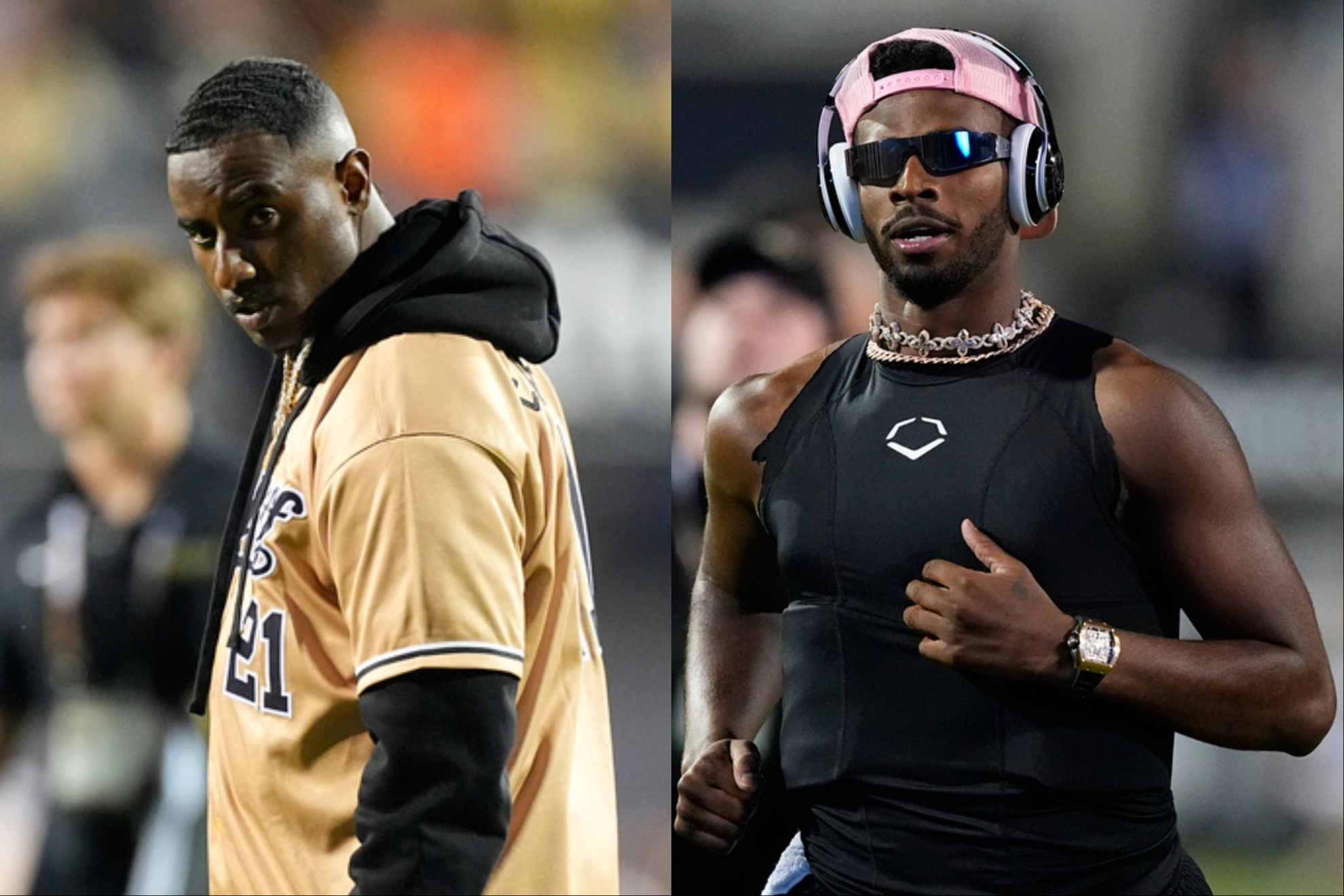 Shedeur Sanders knows he can always count on Dion Jr.'s support when faced with criticism.